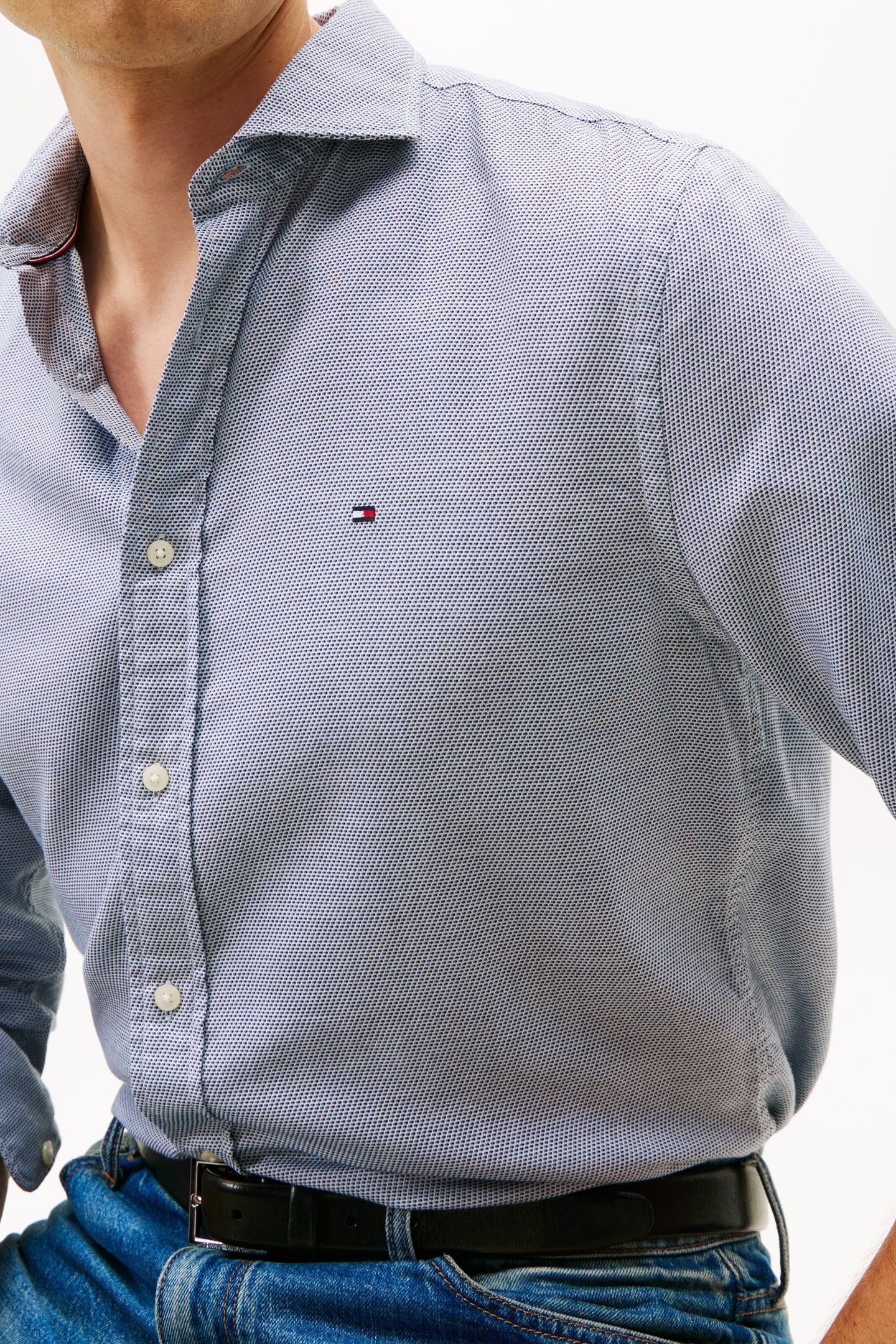 DOBBY STRUCTURE RF SHIRT NIGHT SKY 5