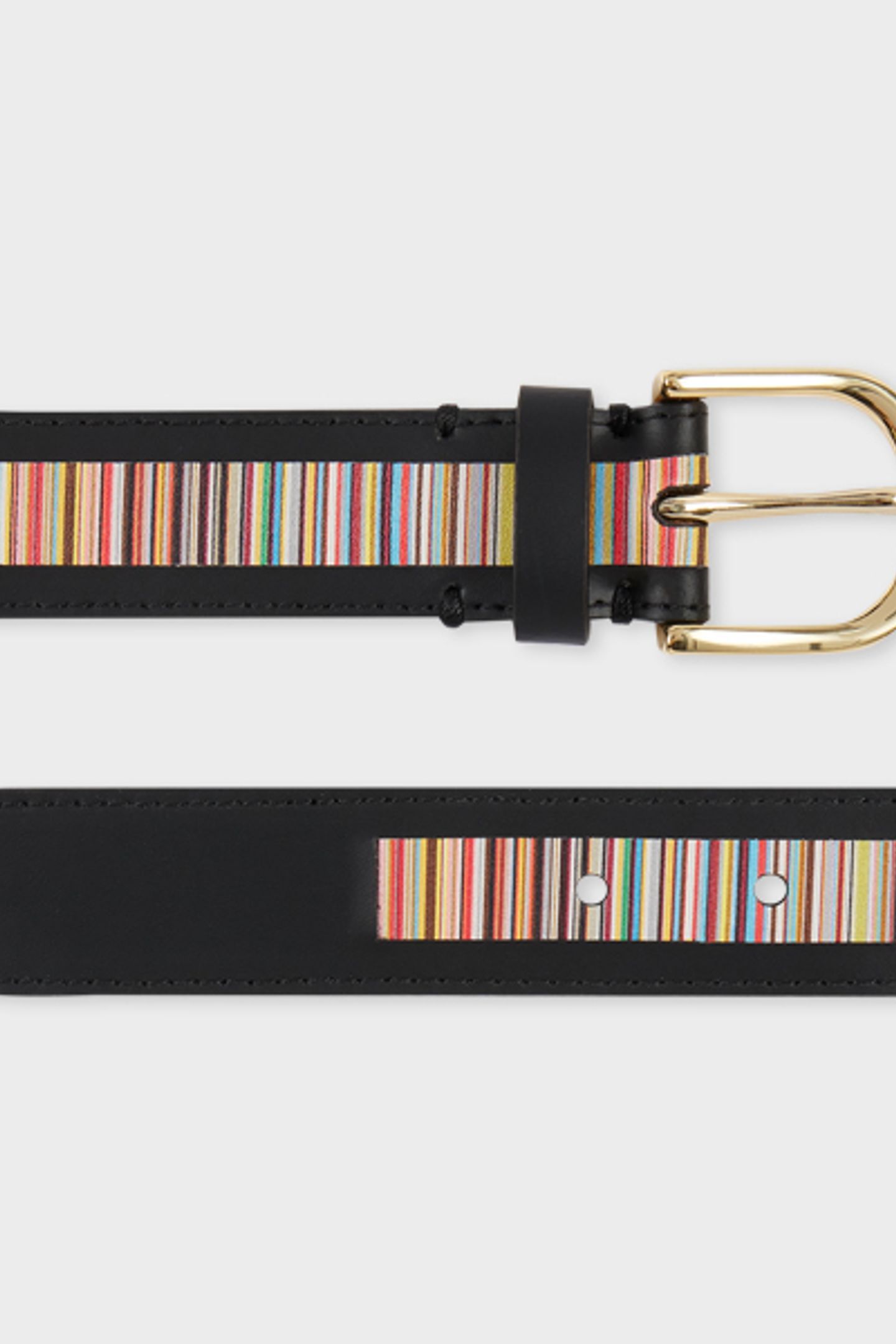 WOMEN BELT SIG STRIPE BLACK 5