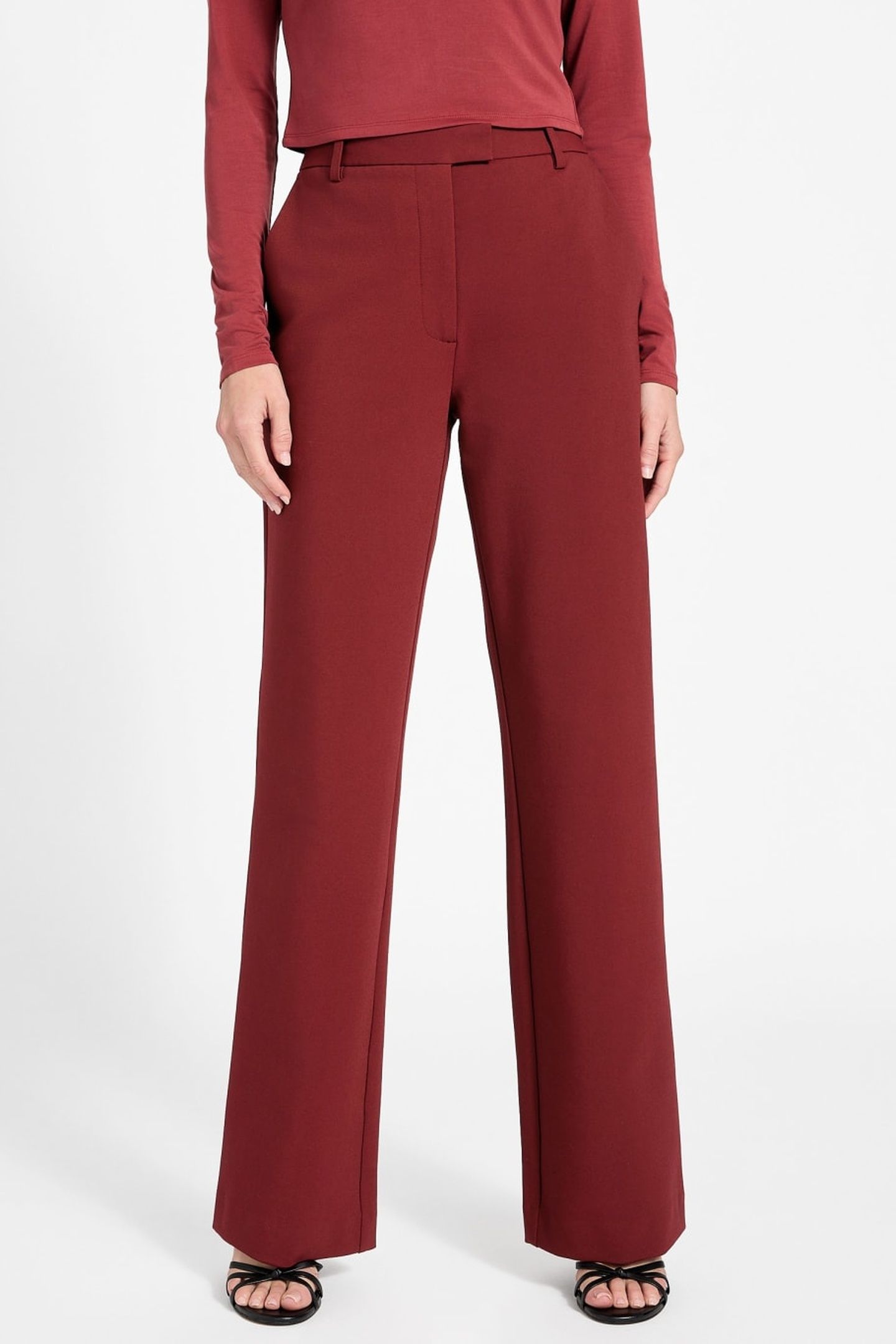 EMY STRAIGHT PANT SIREN RED MULTI 1