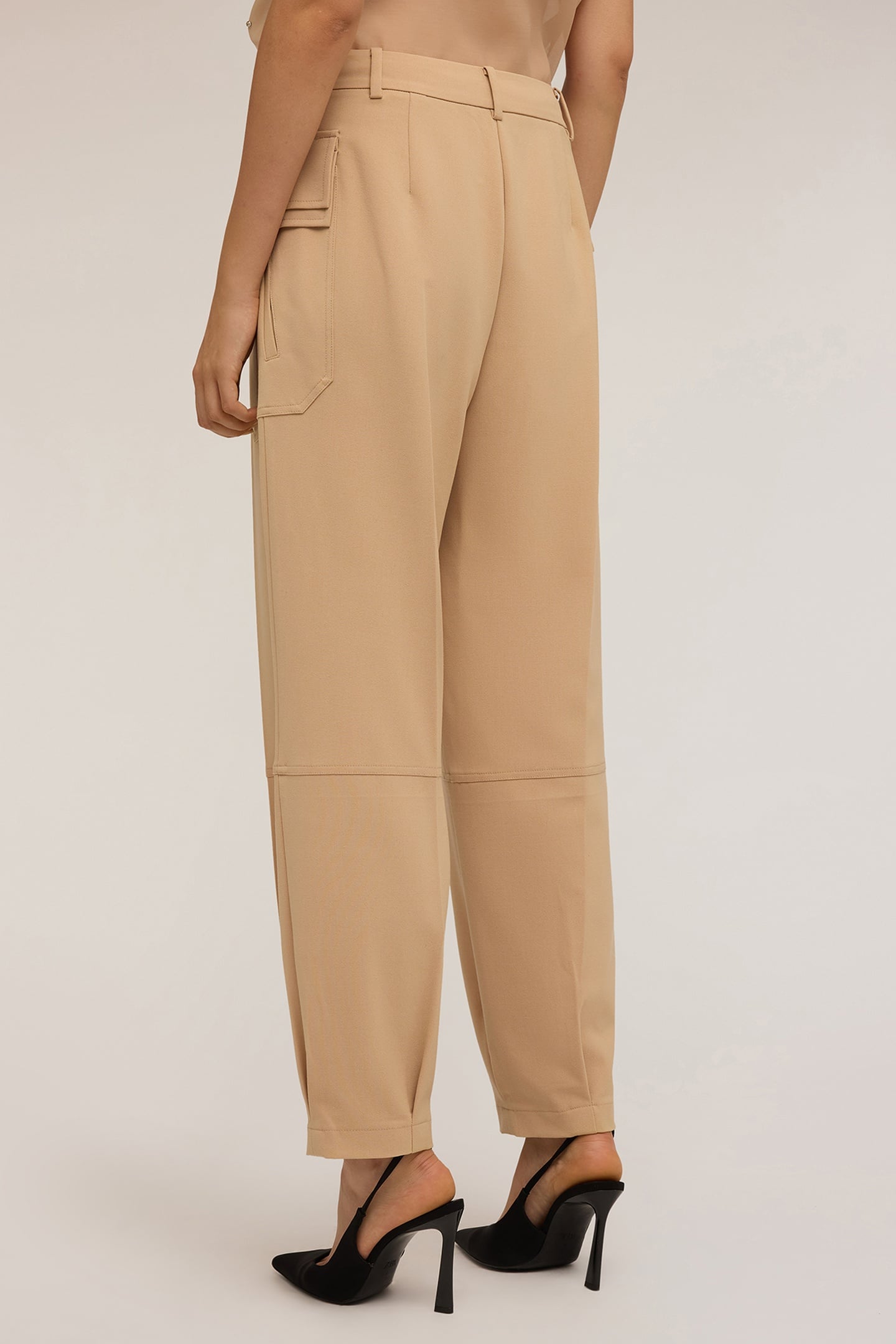 FLUID FABRIC CARGO PANTS BEIGE 3