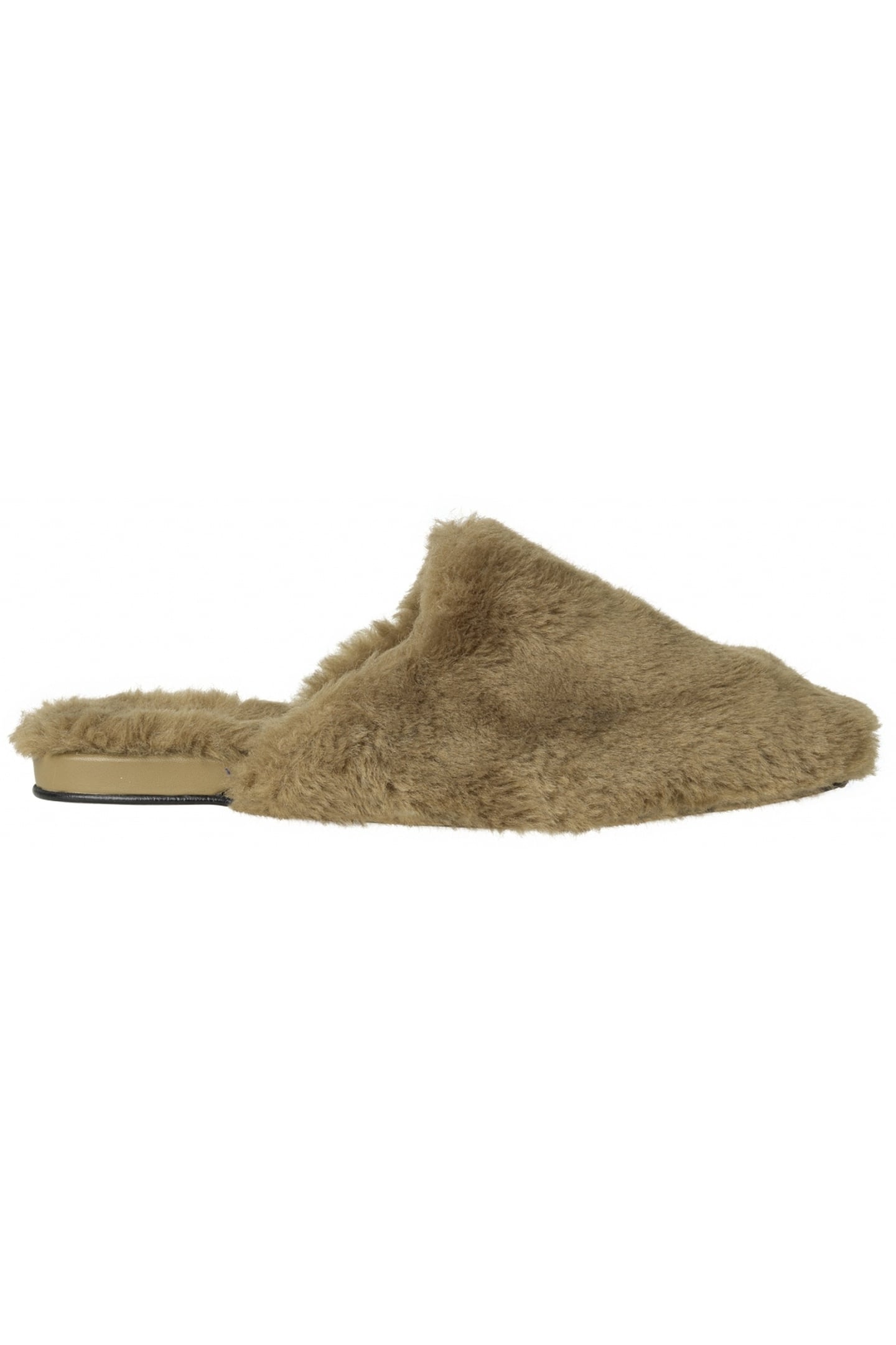 SAMIGA FAUX FUR SLIPPER BROWN 3