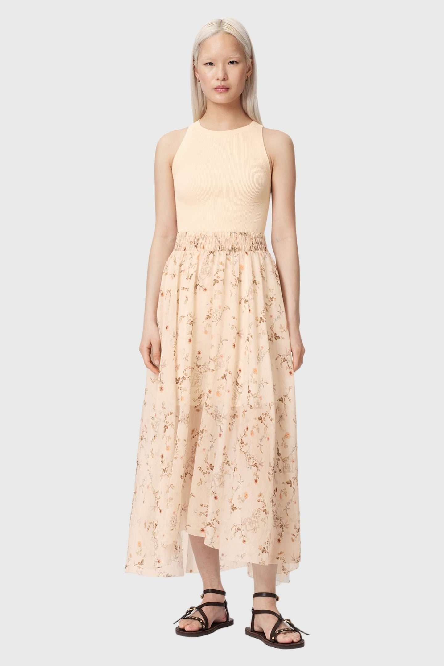 ZENIA DRESS CARMEL OFF WHITE 2
