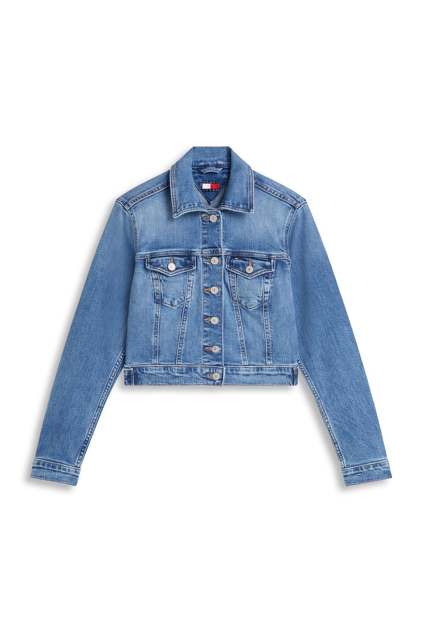 NEW SLIM TRUCKER JACKET DENIM MEDIUM 4