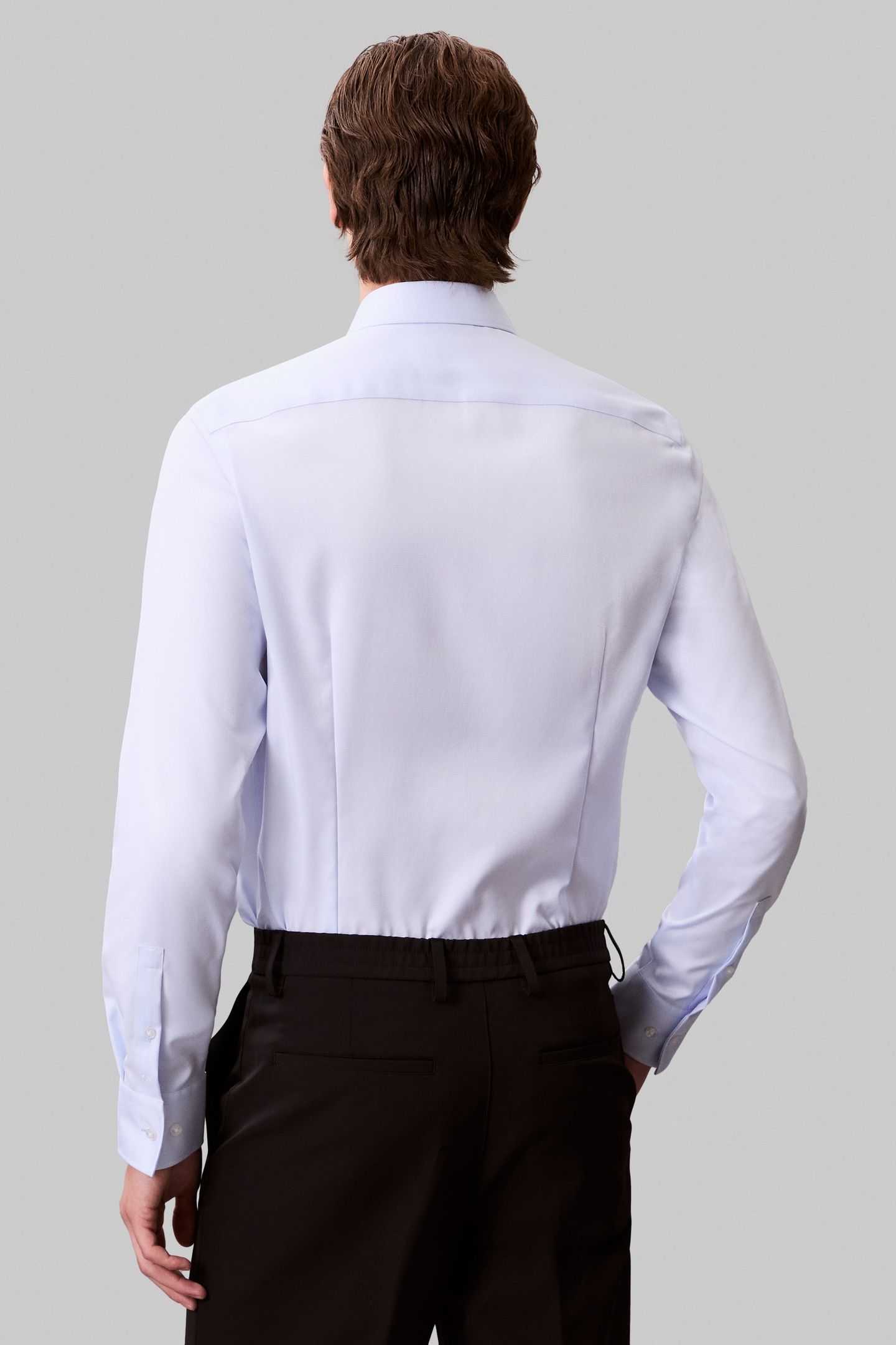 SLIM REF COTTON SHIRT BLUE 2