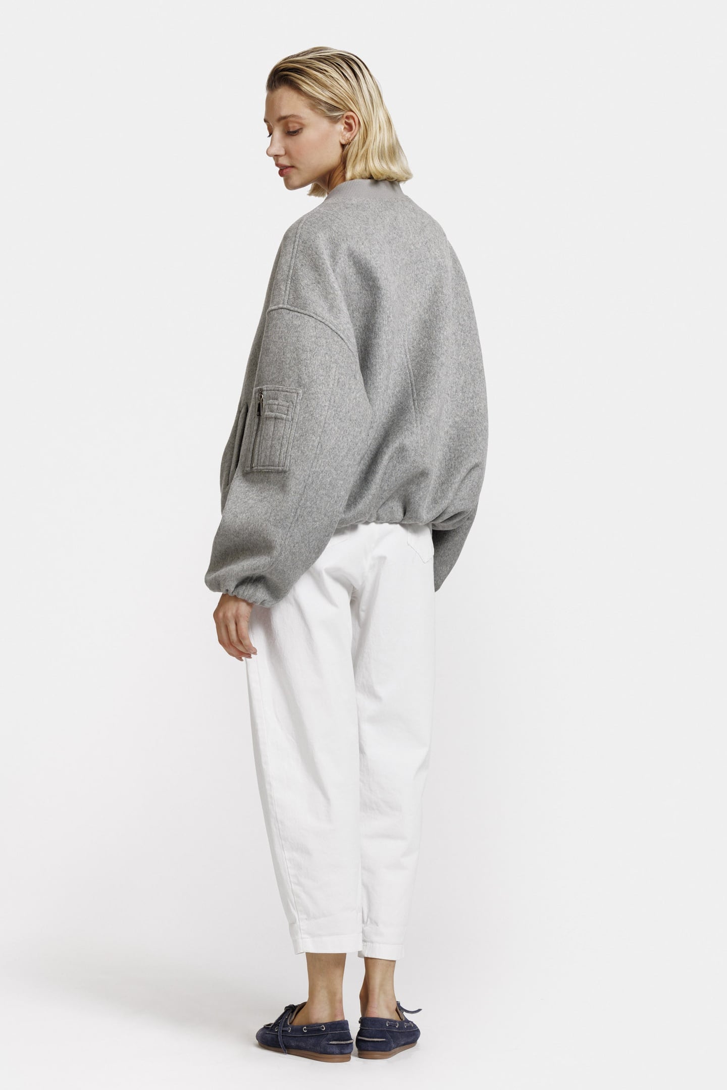 PEARL JACKET GREY MELANGE 2