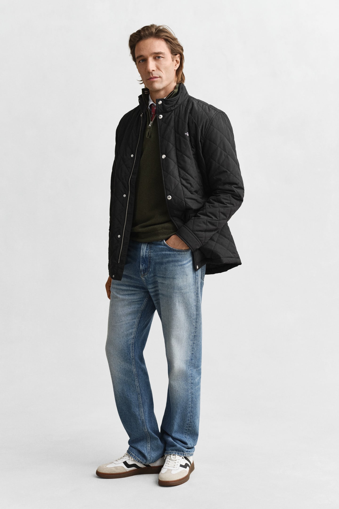QUILTED WINDCHEATER MID JACKET BLACK 2