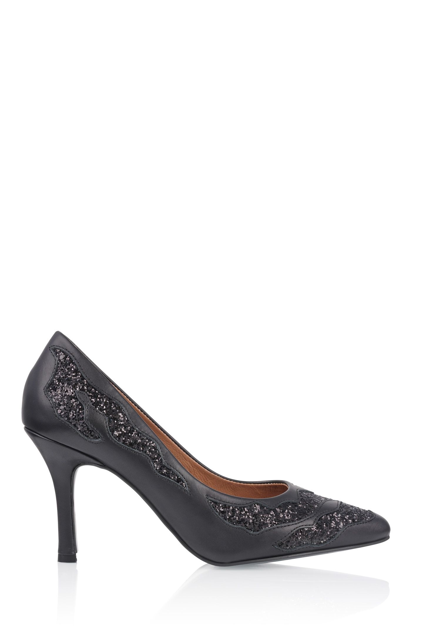 MYKONOS FLAMES GLITTER BLACK 1