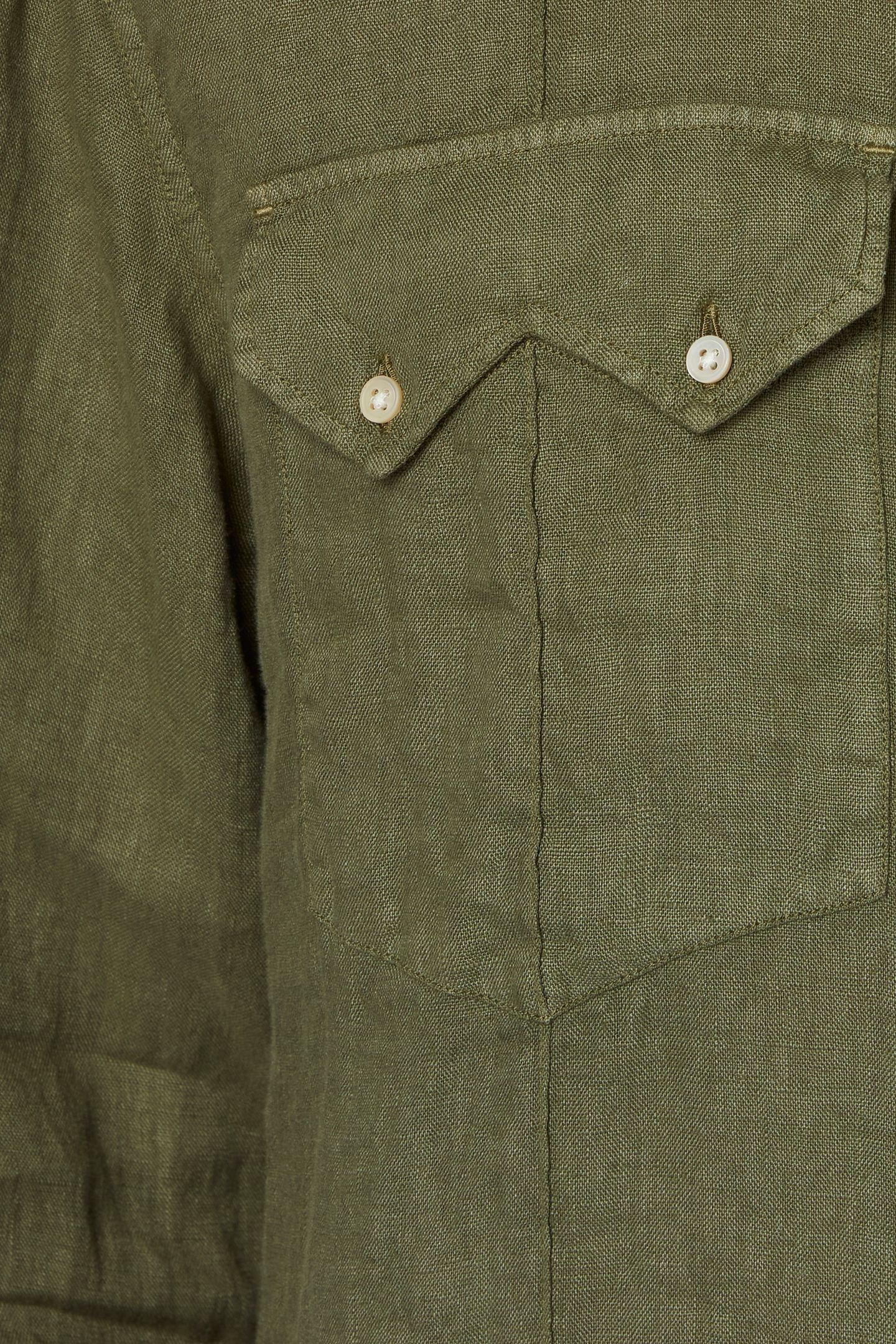 MENS LS CASUAL FIT SHIRT MILITARY GREEN 6