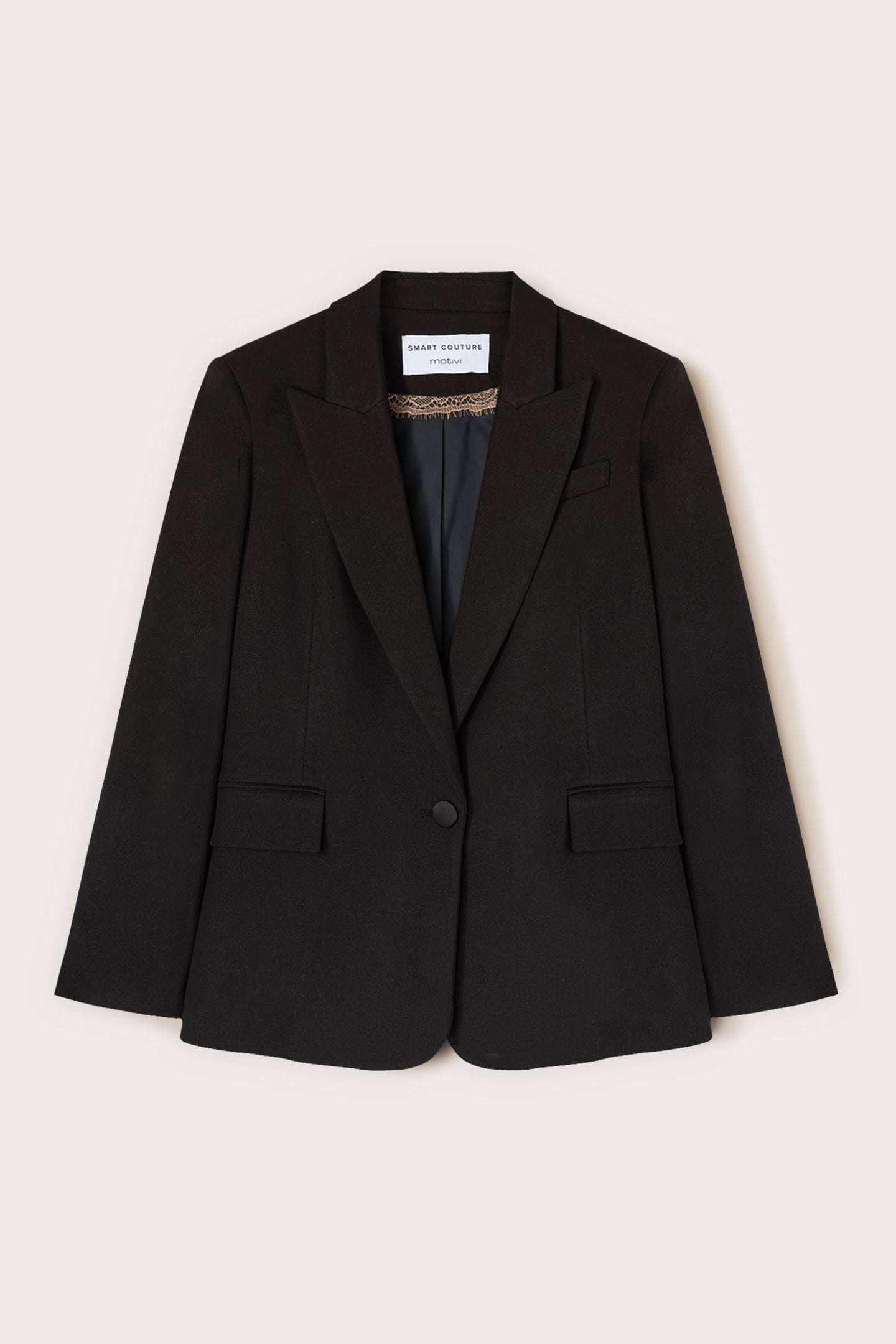 STRUCTURED MIXED LUREX BLAZER SMART COUTURE BLACK 4