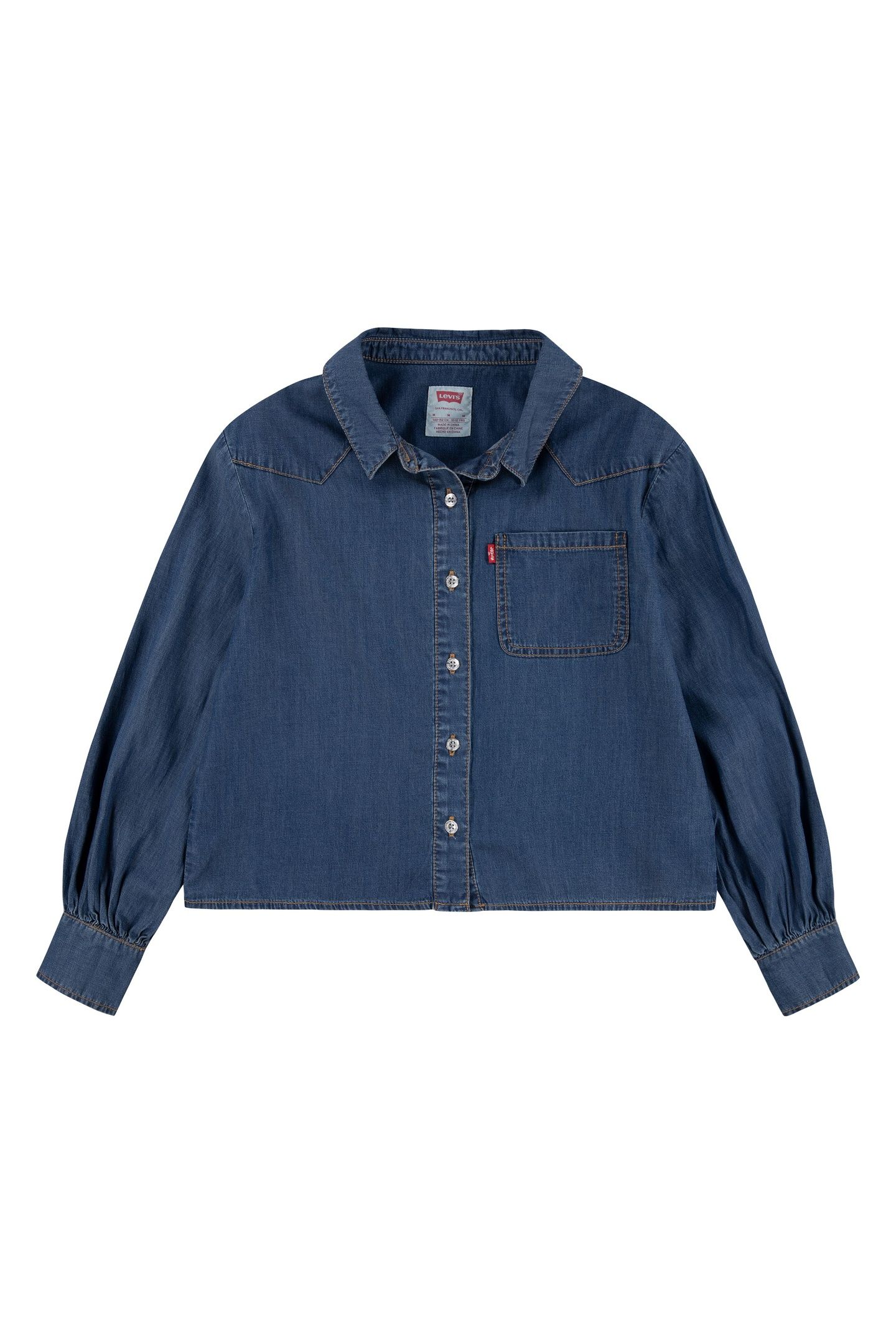 GIRLS L/S WESTERN DENIM SHIRT PACIFIC HIGHWAY 1