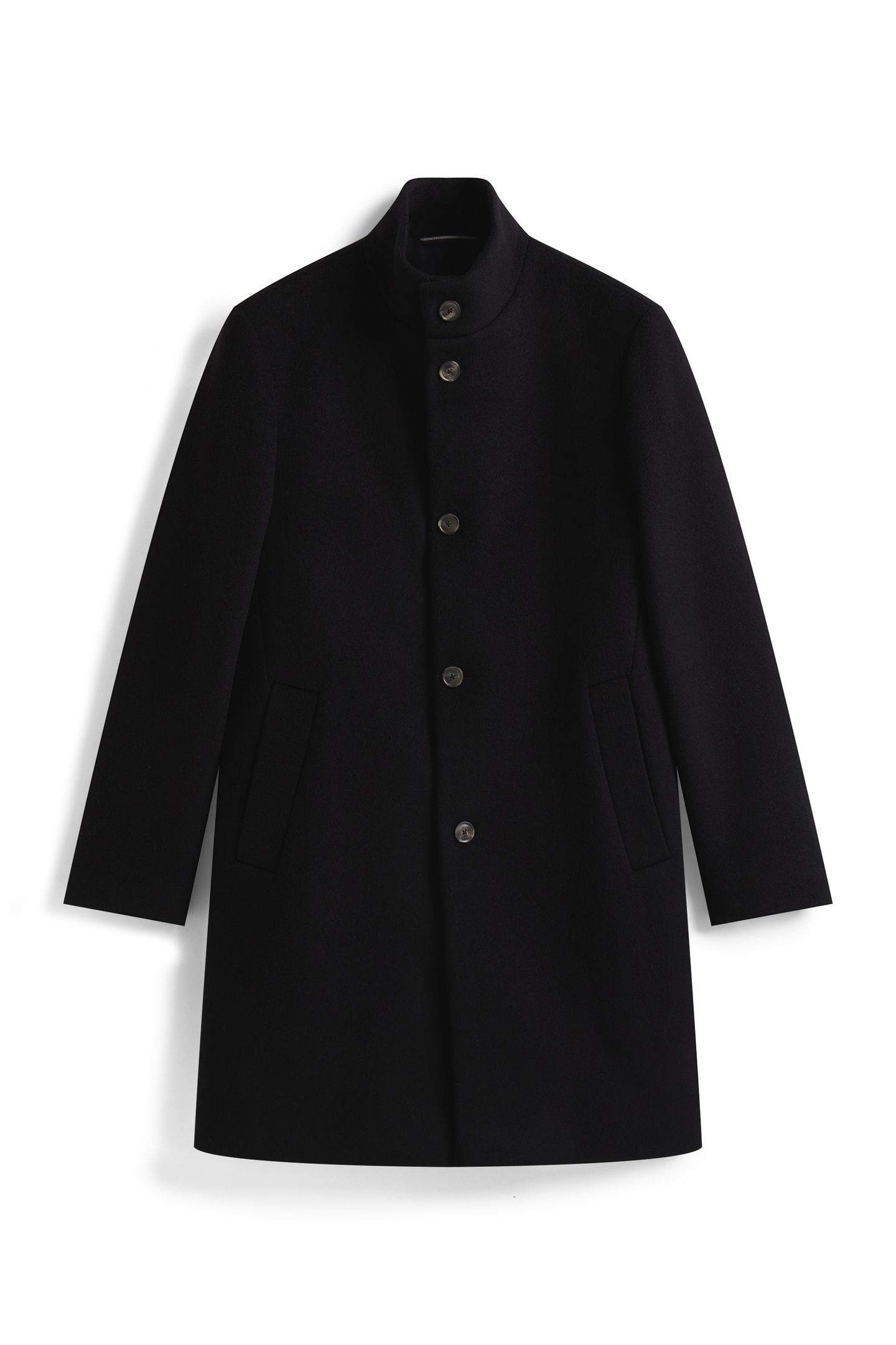 NY WOOL STAND COLLAR BLACK 5