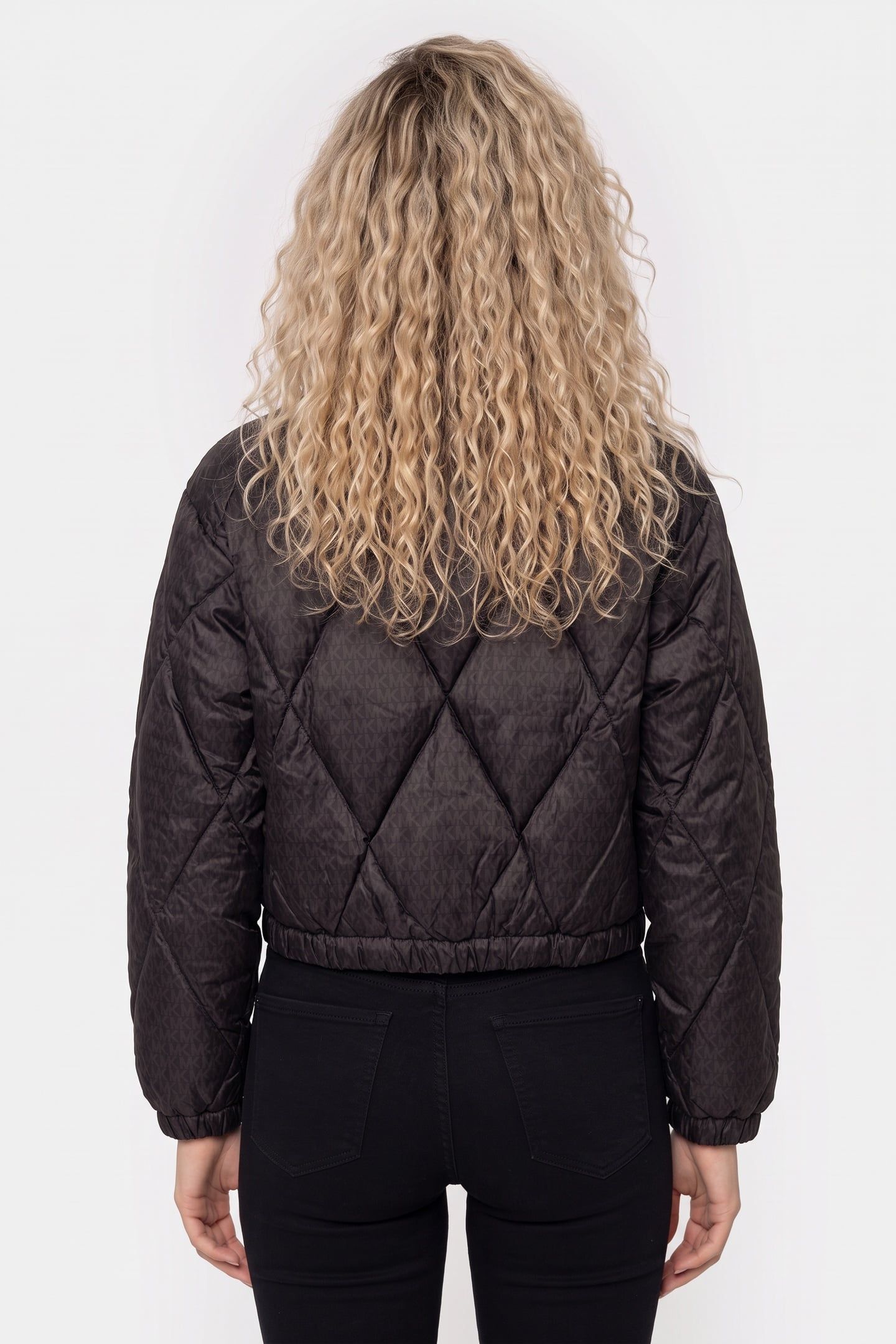 CROPPED QUILTED PUFFER CHOCOLATE 2