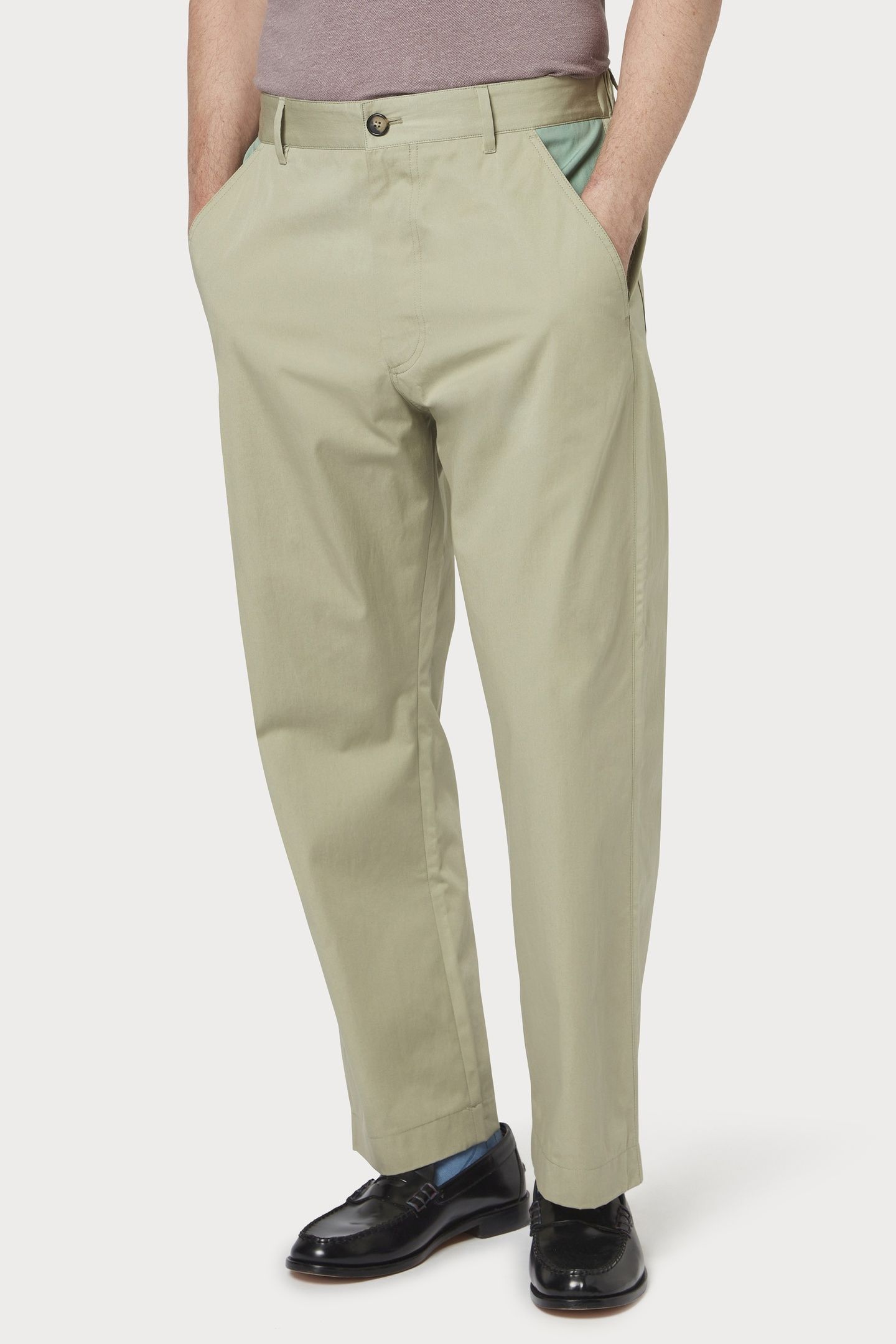 MENS TROUSER LT GREYISH GREEN 3