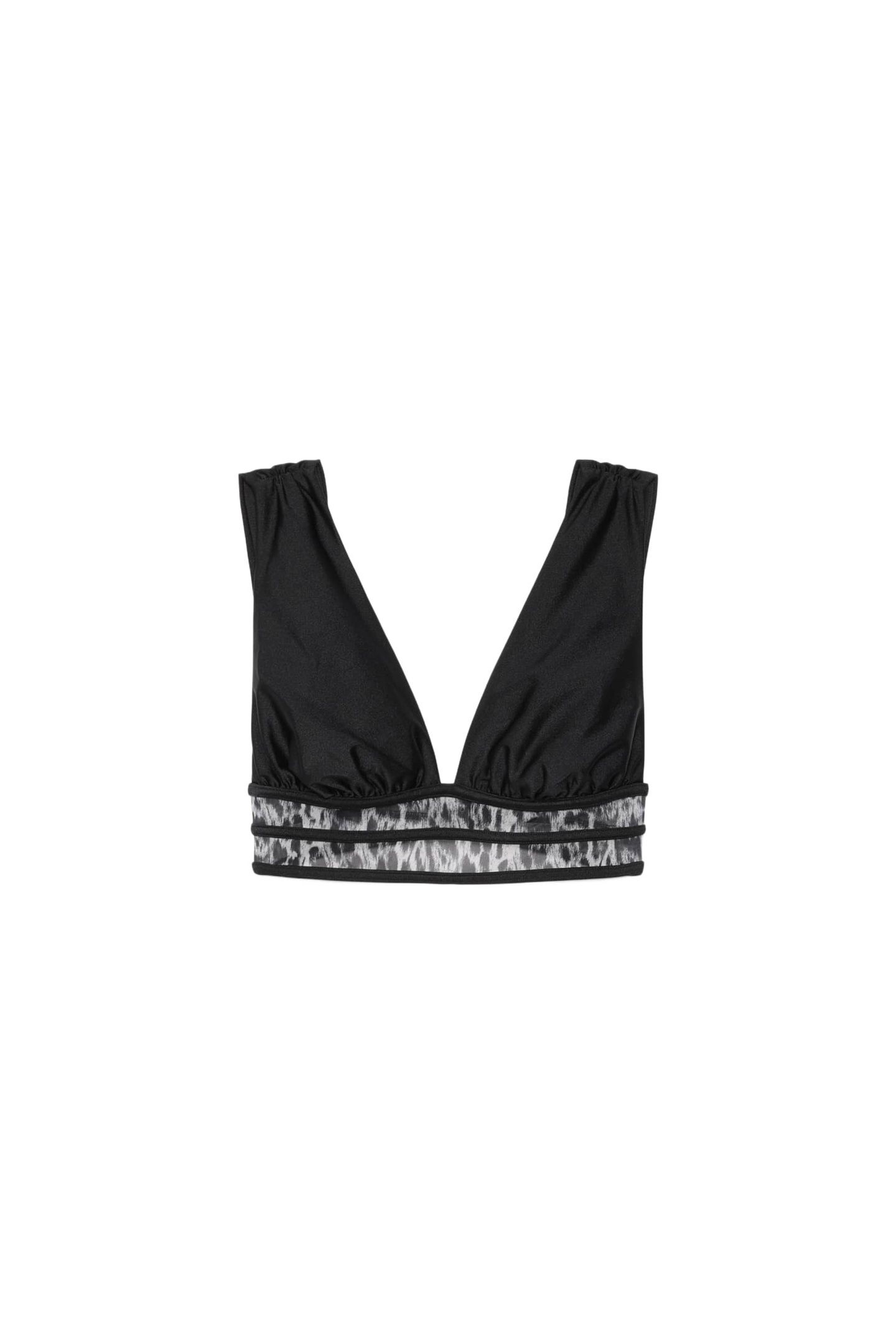 XALIA BIKINI TOP BLACK/GREY LEOPARD 4