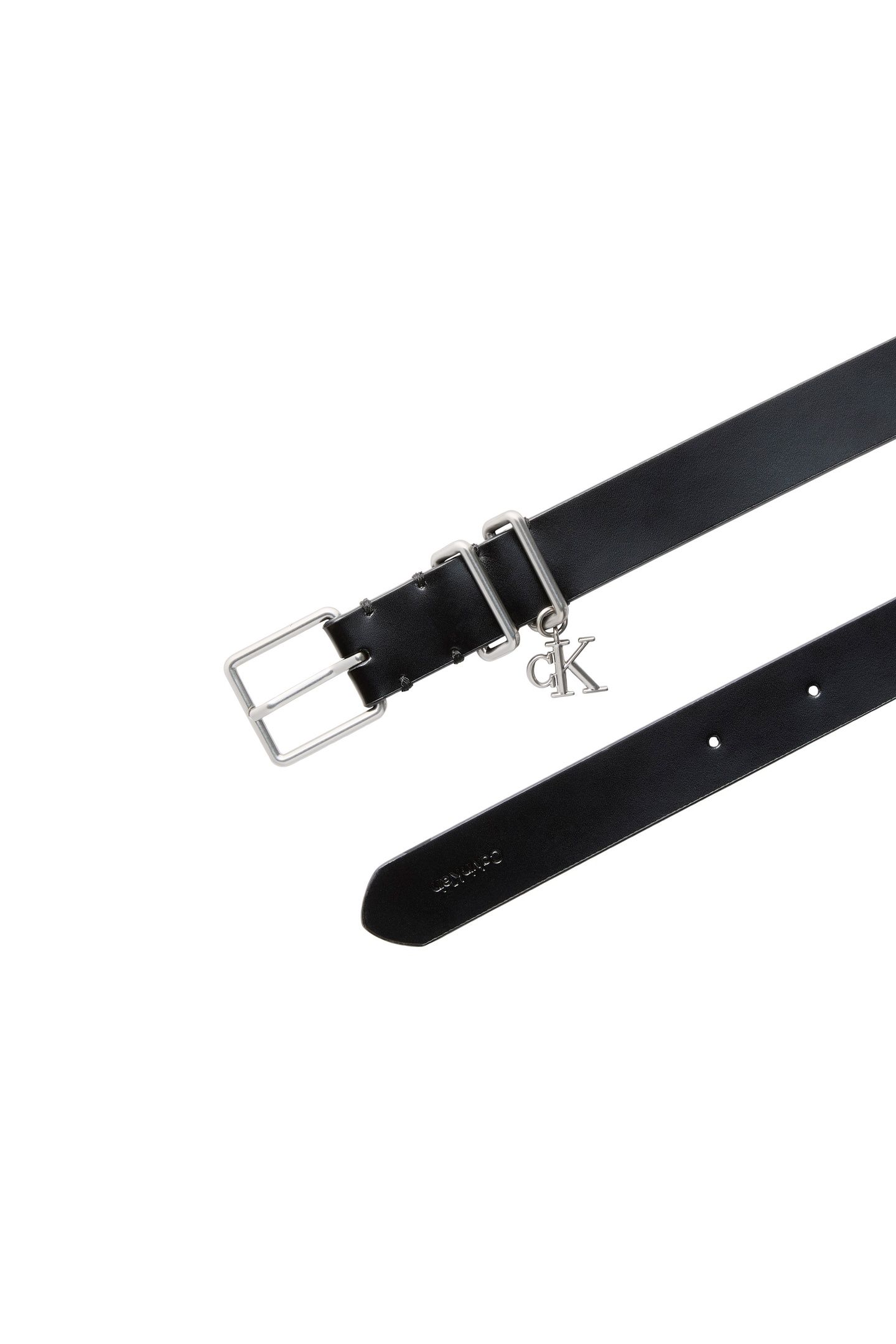 MONOGRAM CHARM KEEP BELT BLACK/ANTIQUE NICKEL 2