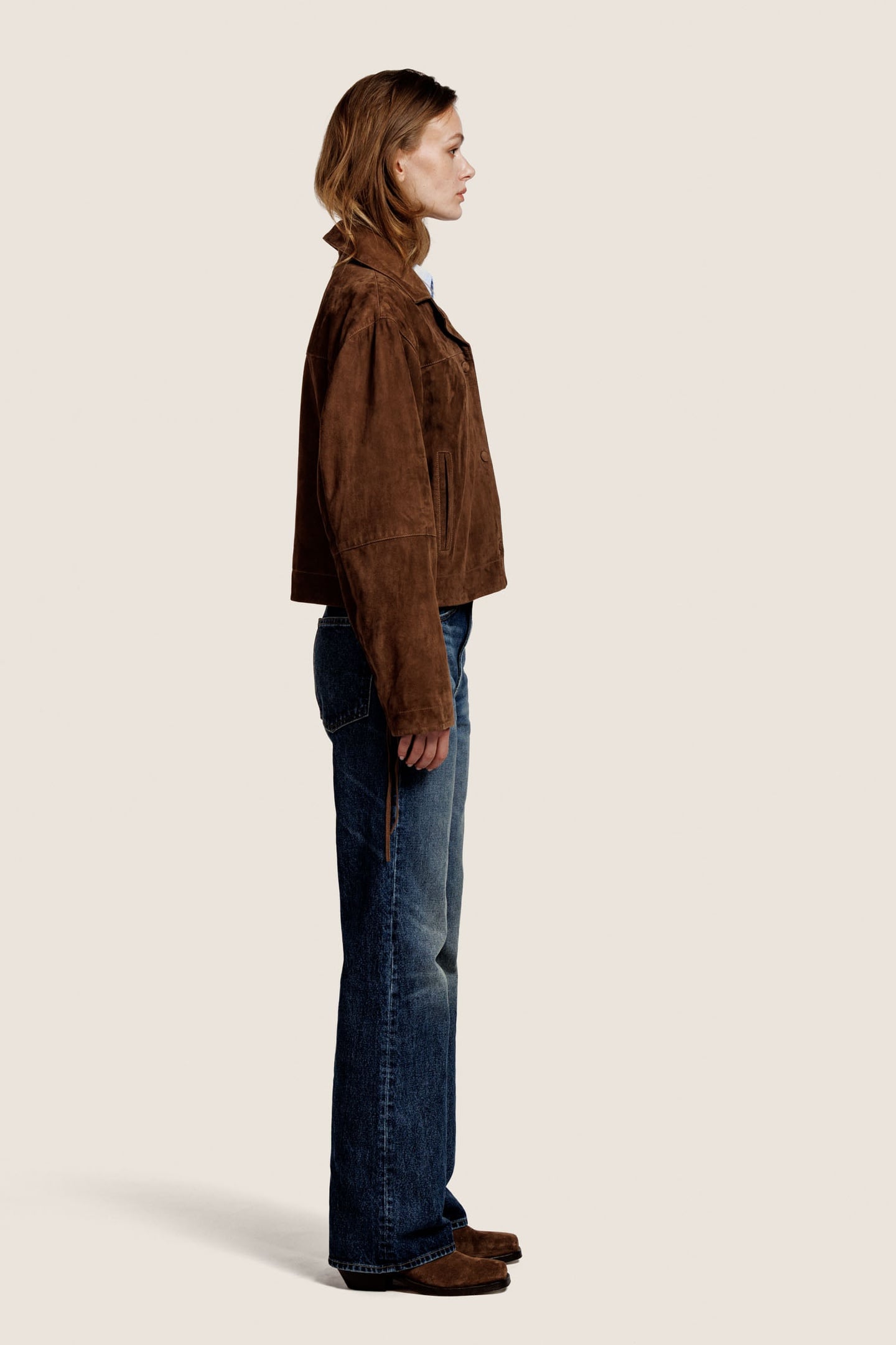 FALLON SUEDE JACKET WOOD 2
