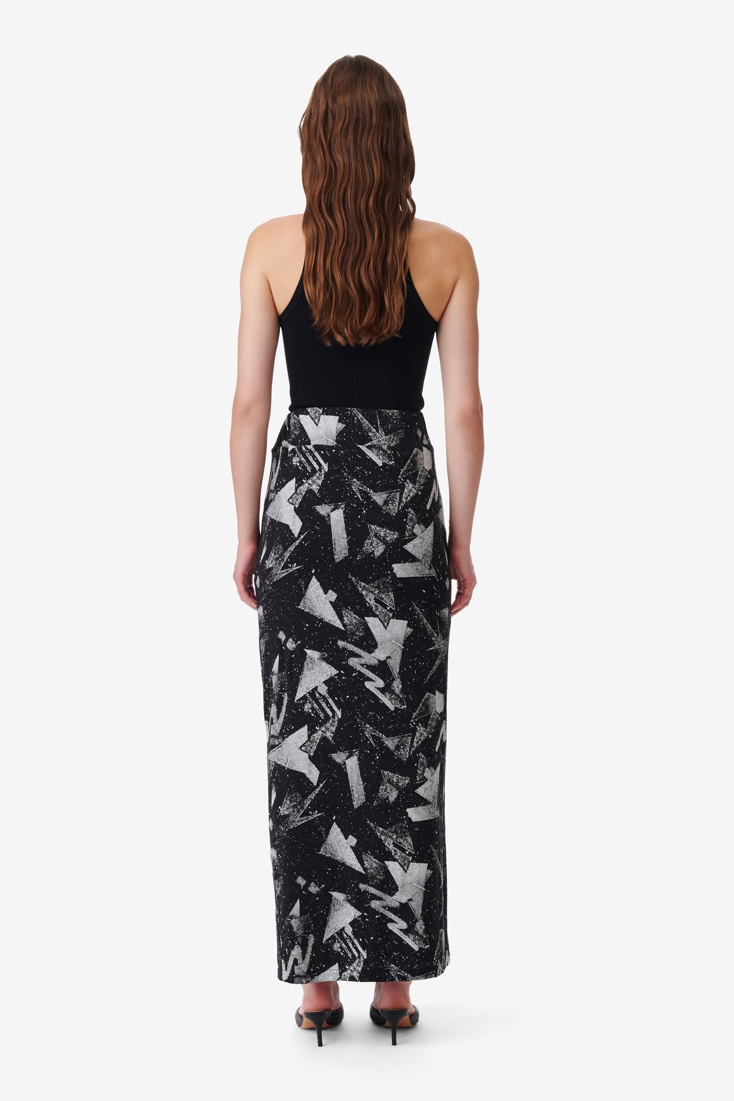 YUKI SKIRT BLACK/SILVER 2