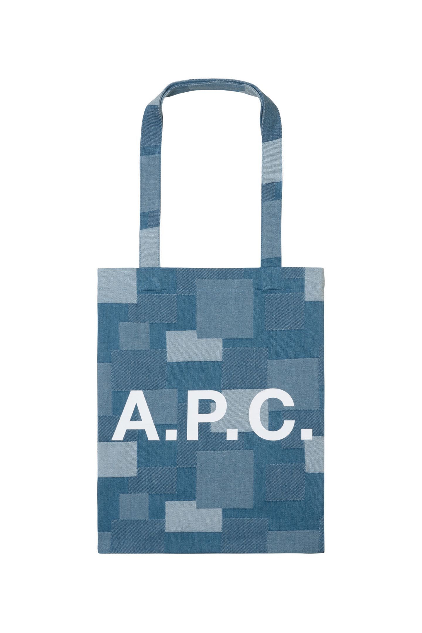 UNISEX TOTE LOU WASHED INDIGO 1