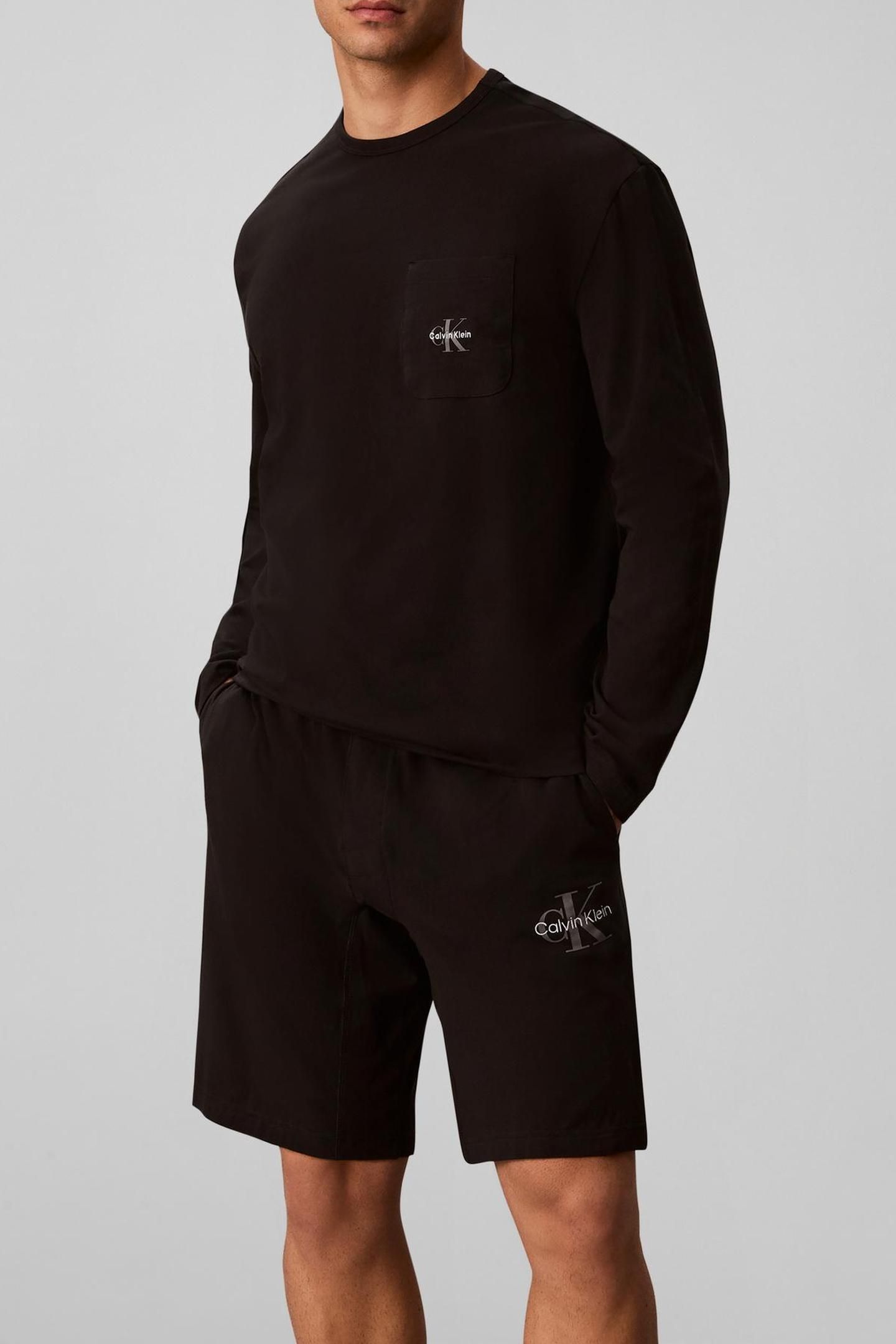 MONOGRAM L/S CREW NECK BLACK 5