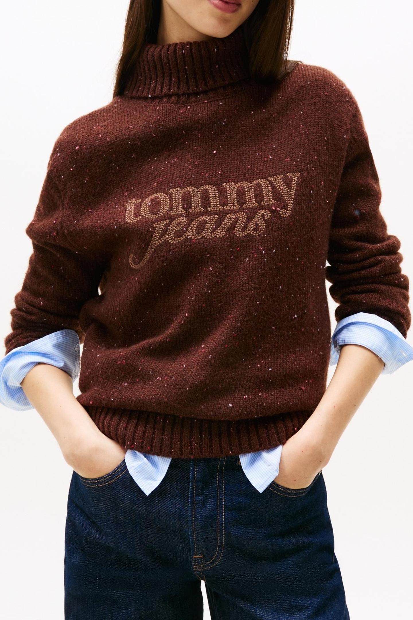 TJW NEP TURTLENECK SWEATER RICH BROWN 1