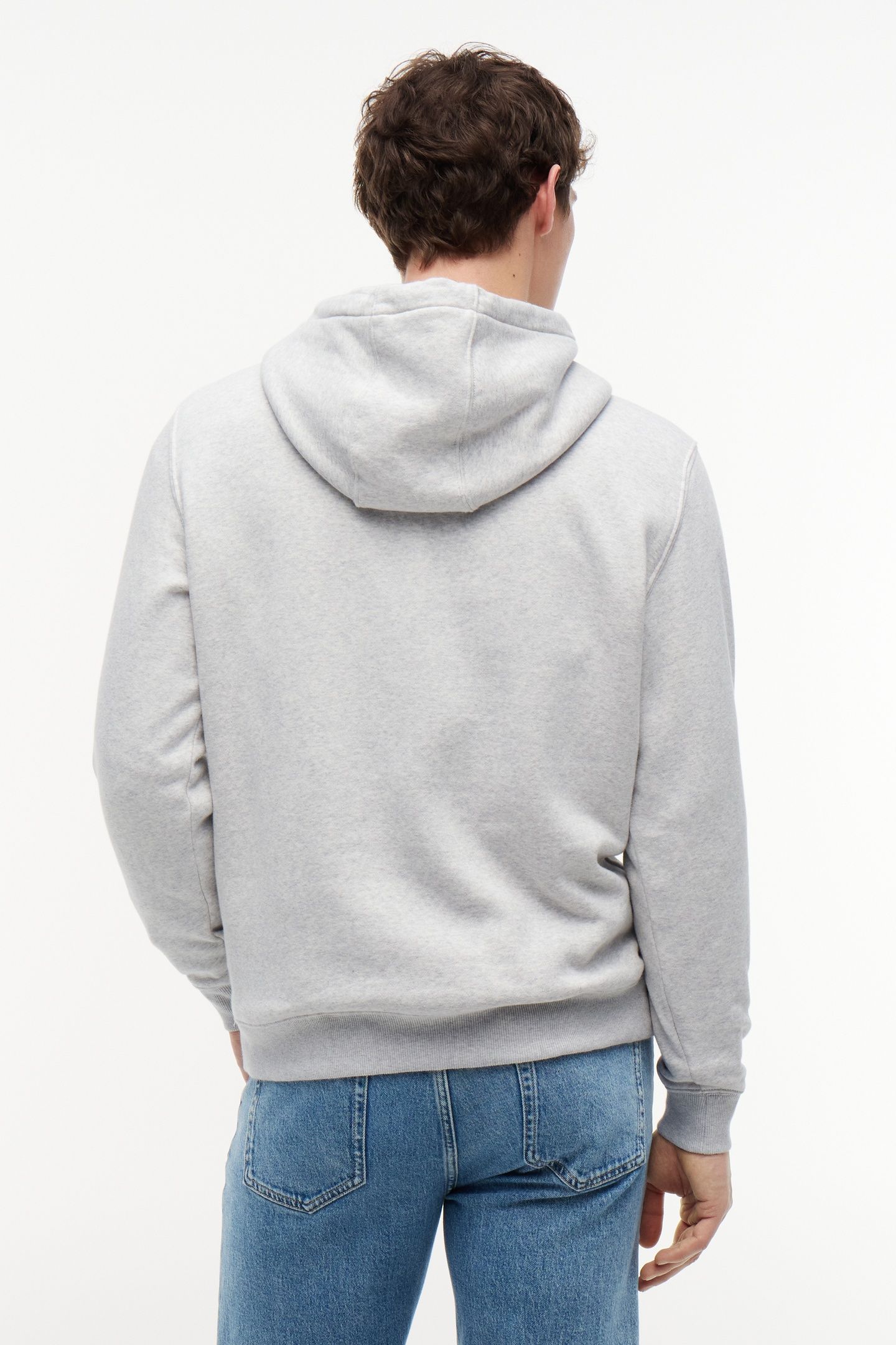TJM REG FLAG HOODIE SILVER GREY HEATHER 2