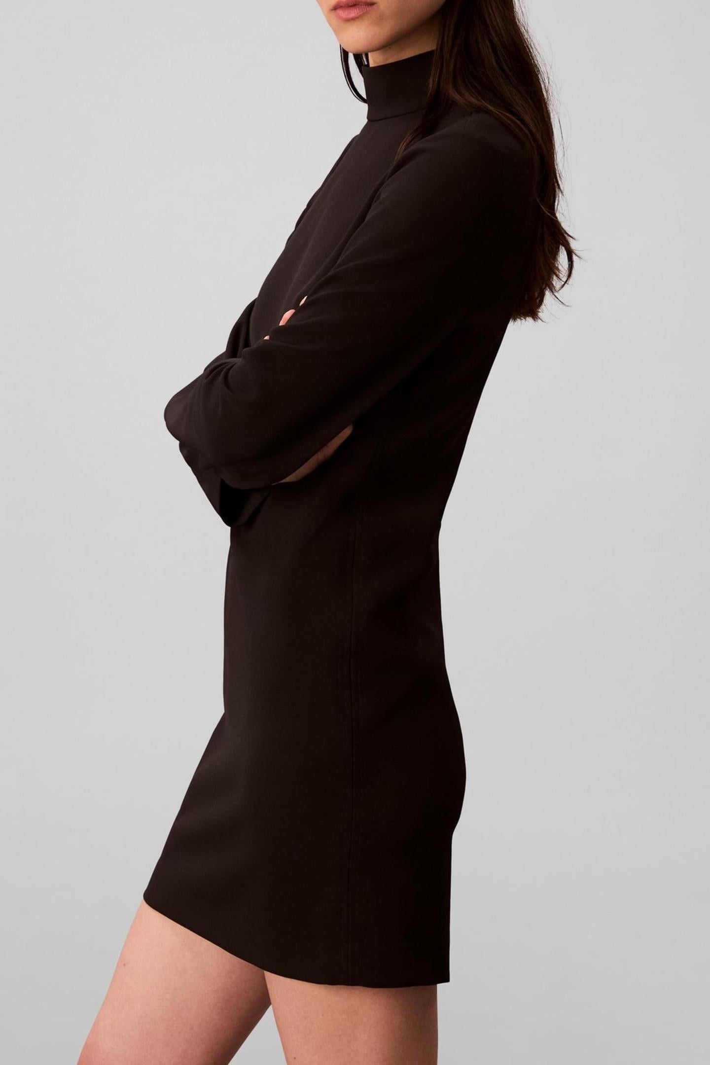CREPE LS TURTLENECK BLACK 5