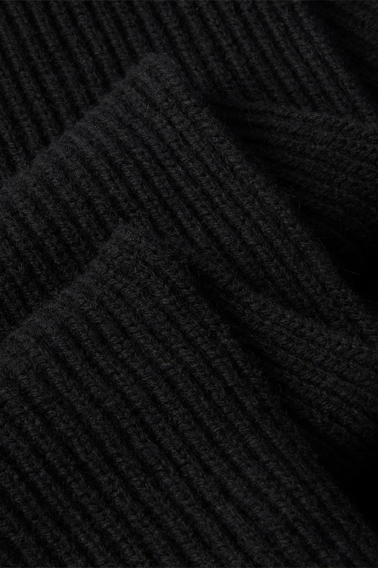 CK METAL WOOL RIB SCARF BLACK 3