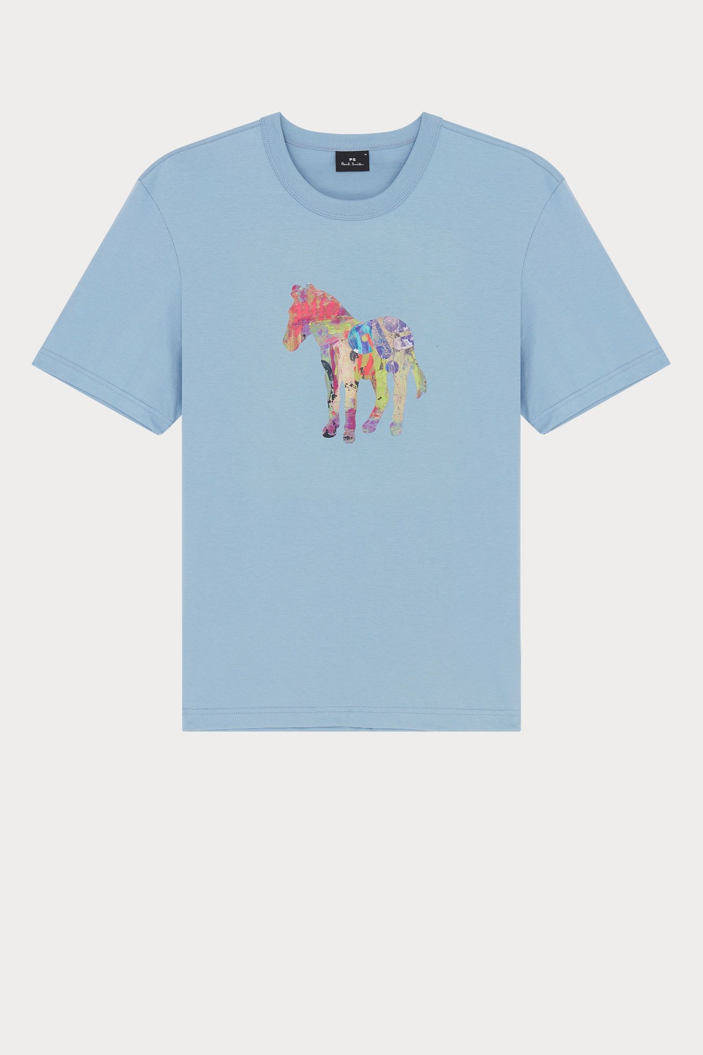 MENS REG FIT SS T SHIRT ZEBRA CRAFT LIGHT BLUE 6