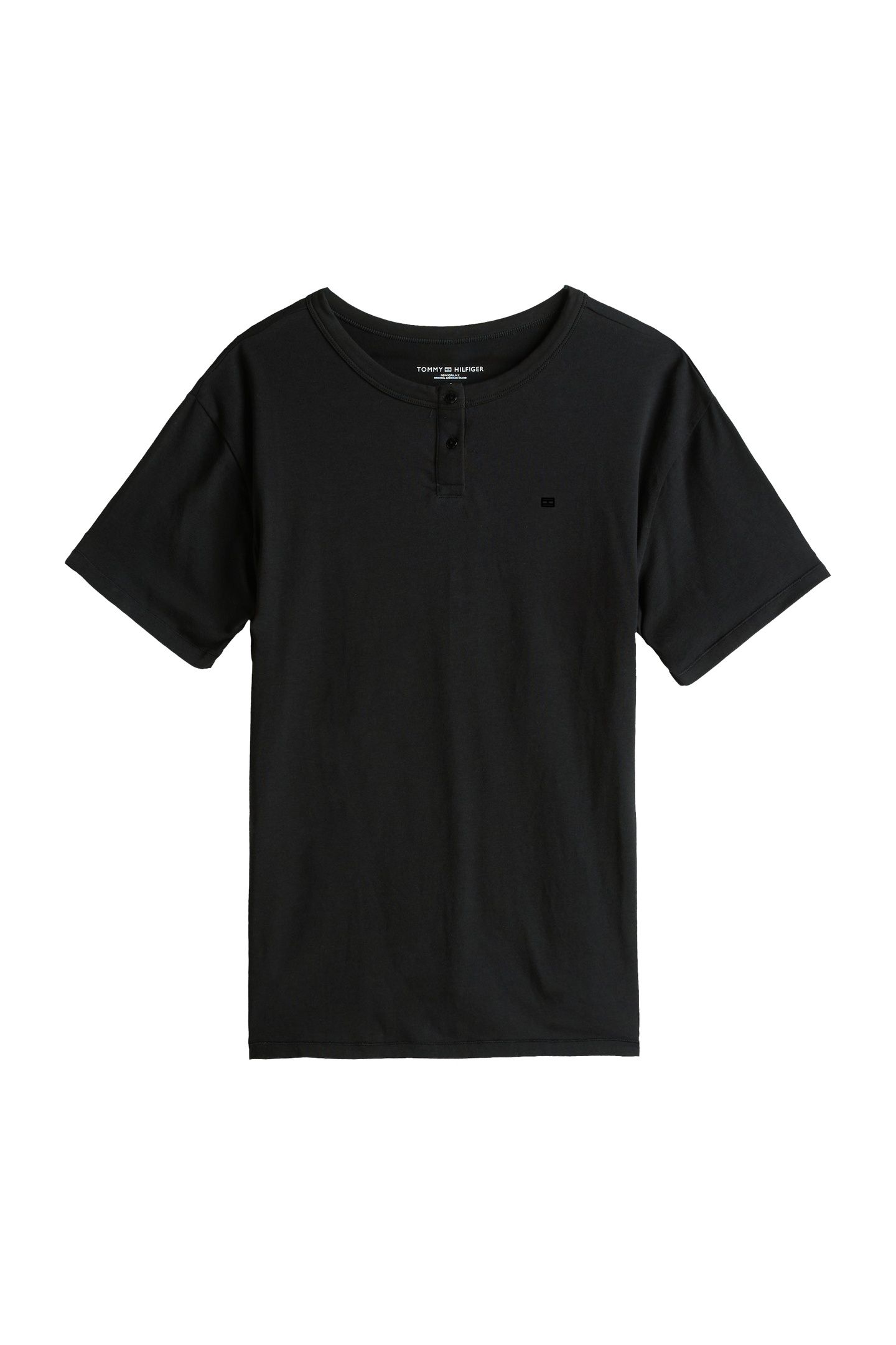 SS MODAL HENLEY T-SHIRT BLACK 3