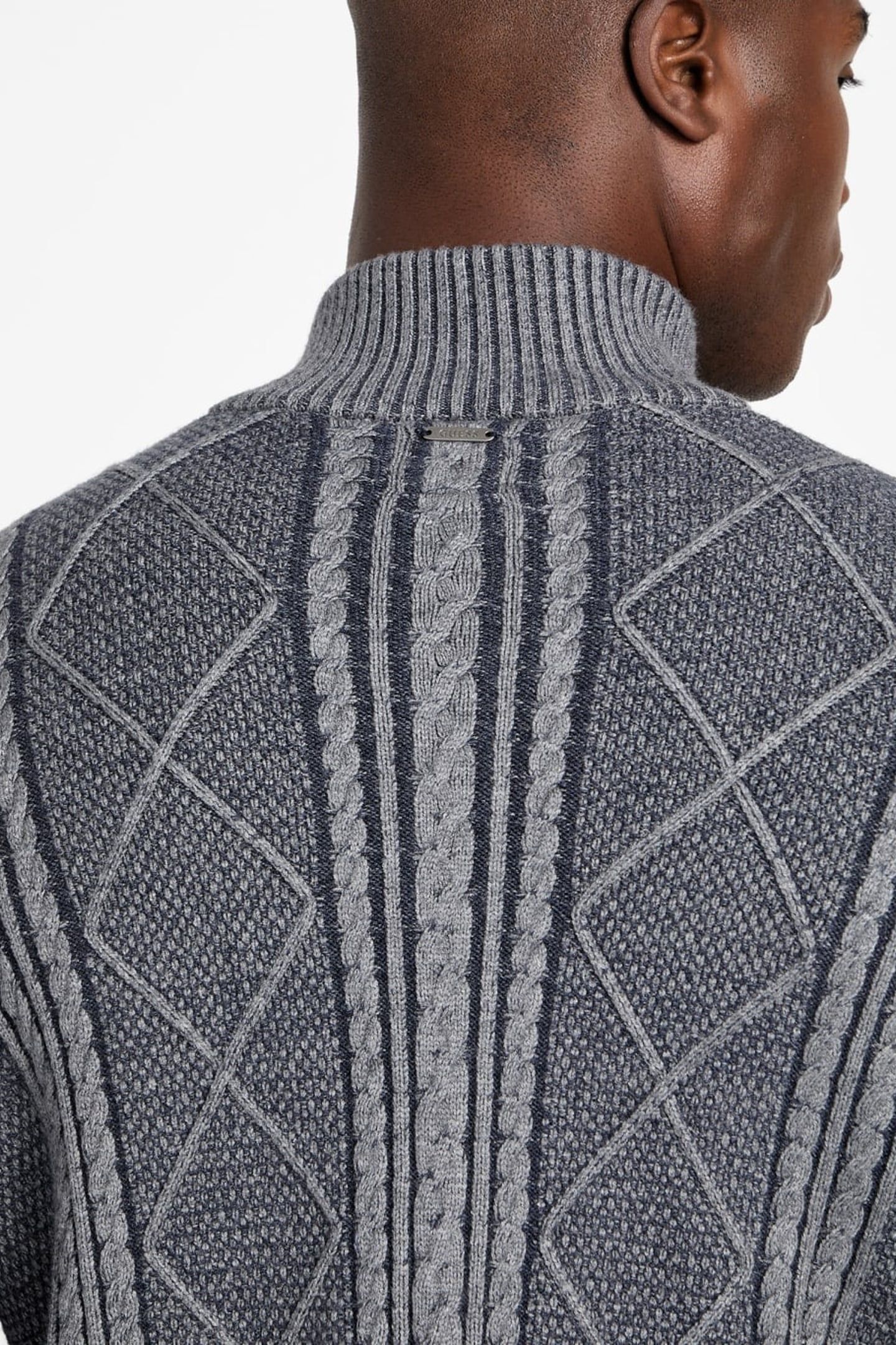 LS 1/2 ZIP MN NOEL C MARINE HEATHER MULTI 6