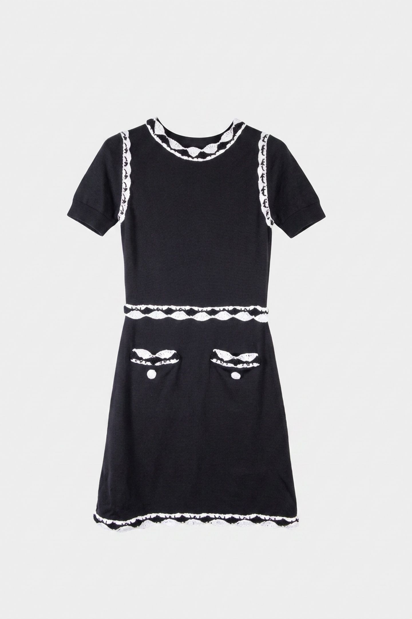 KNIT DRESS BLACK 3