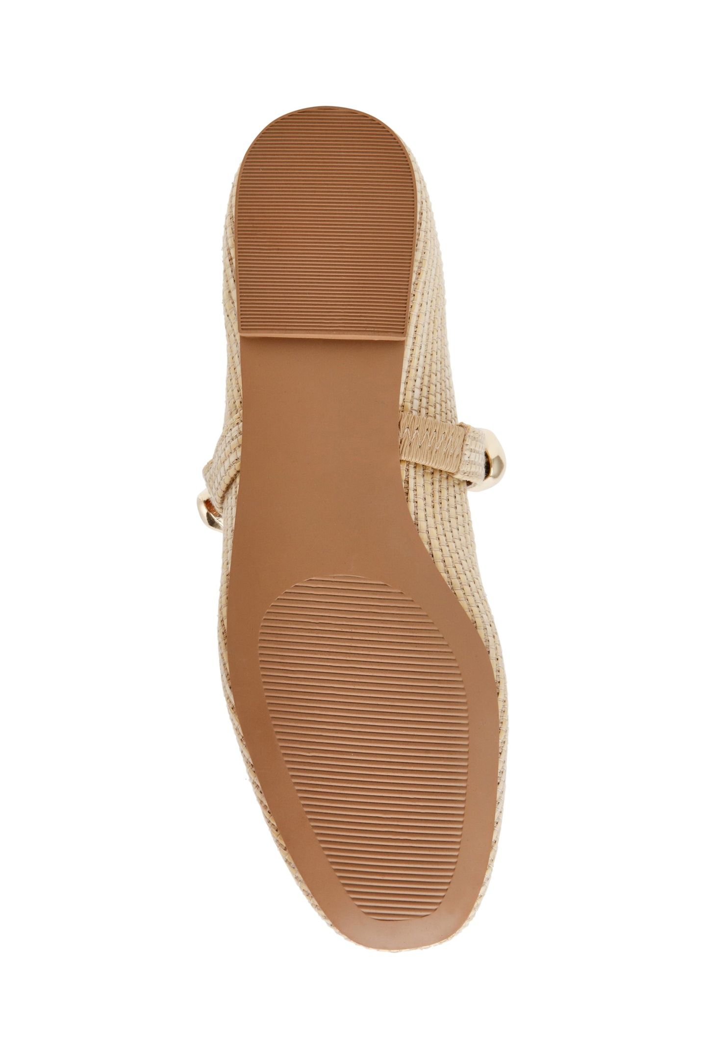 POPPIN FLAT SHOES NAT RAFFIA 7