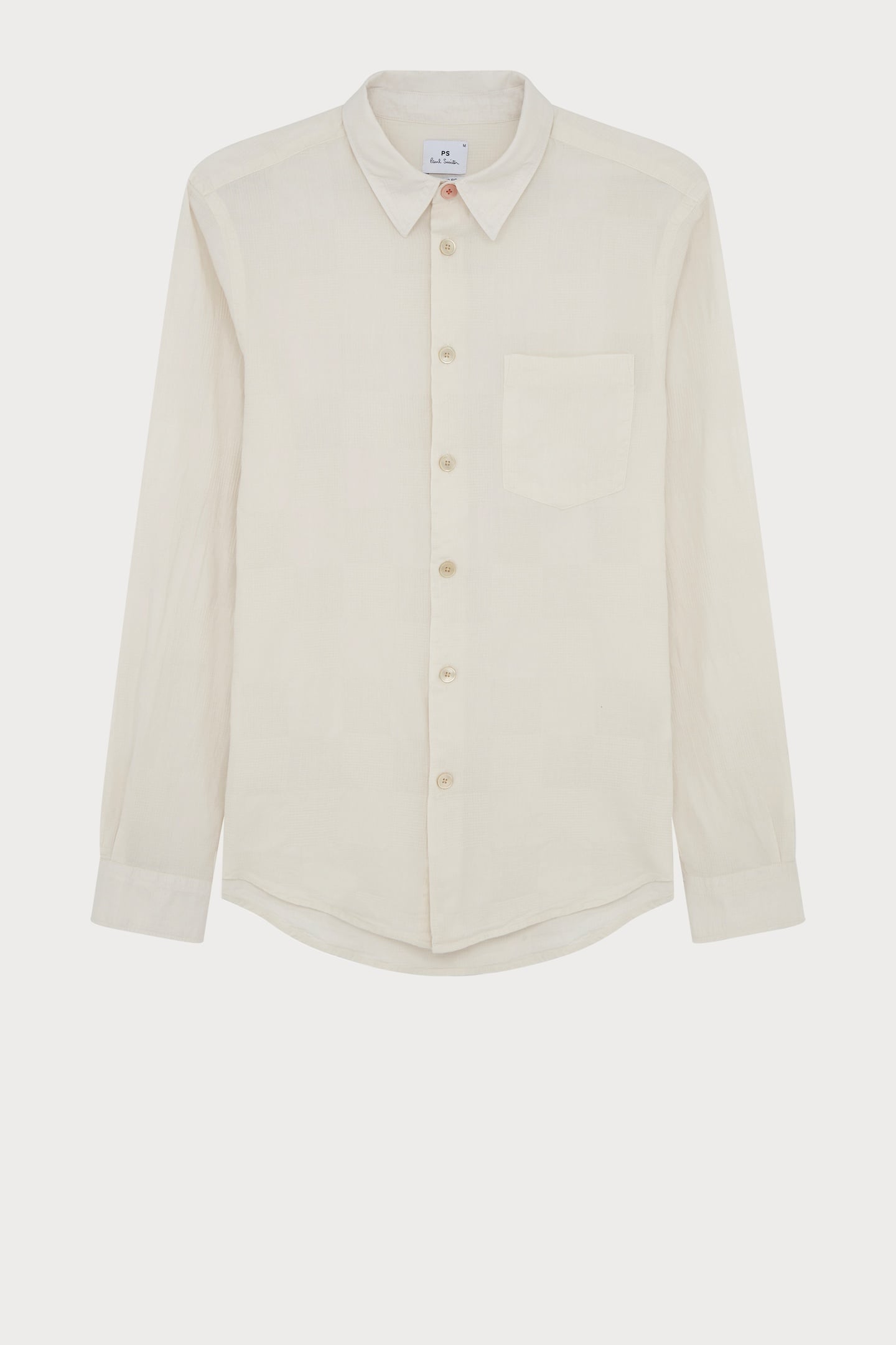 MENS LS TAILORED FIT SHIRT PARCHMENT 1