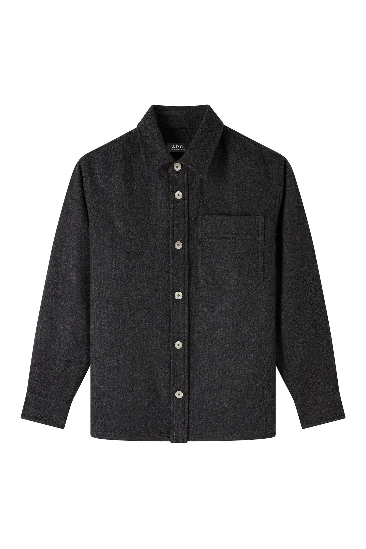 UNISEX OVERSHIRT BASILE CHARCOAL 2