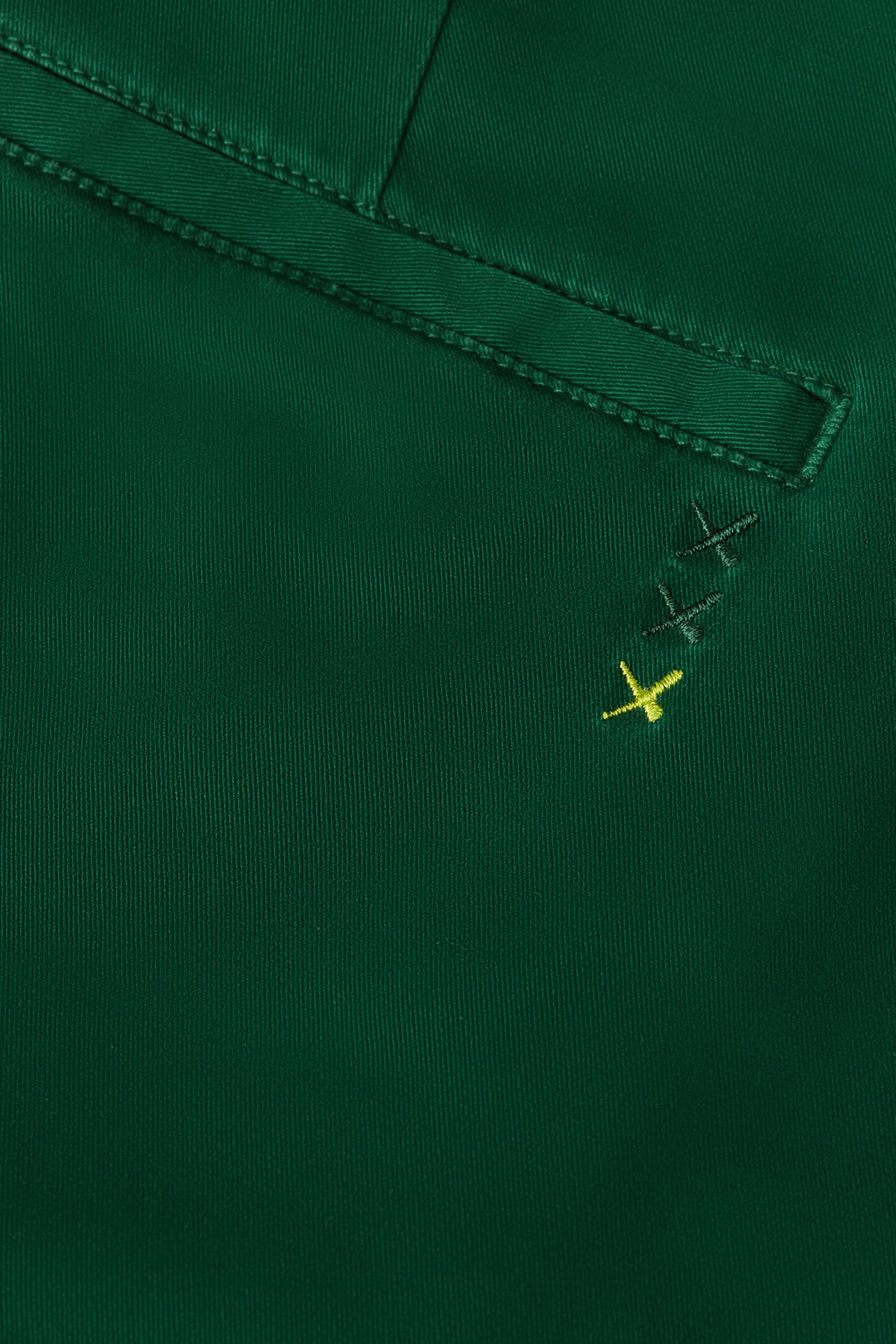 WARREN COTTON TWILL WASHED CHINO WITH BELT RAINFOREST 3