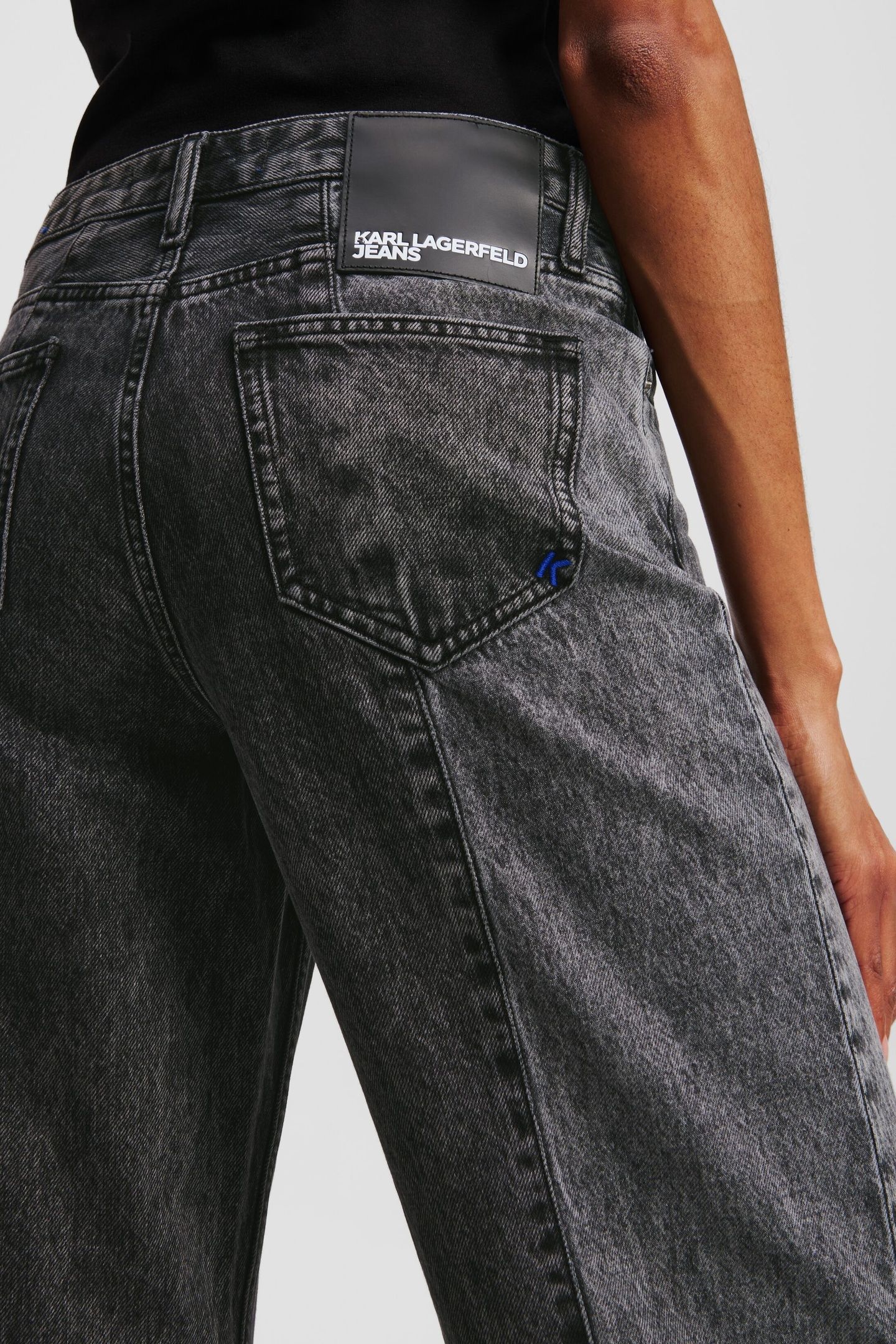 KLJ MR RELAXED BLOCKED DENIM WASHED BLACK BLOCKED 6
