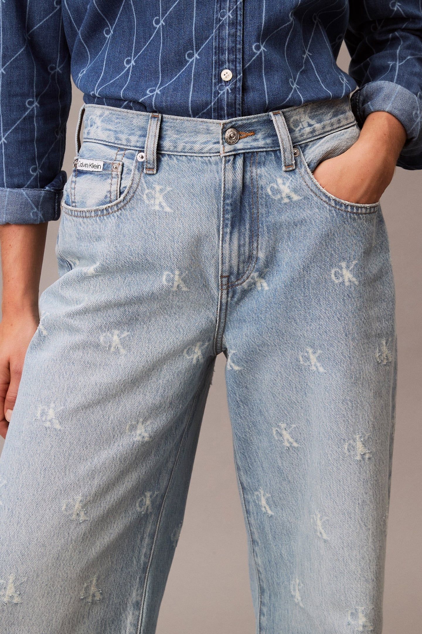 THE WIDE LEG DISTRESSED INDIGO 2