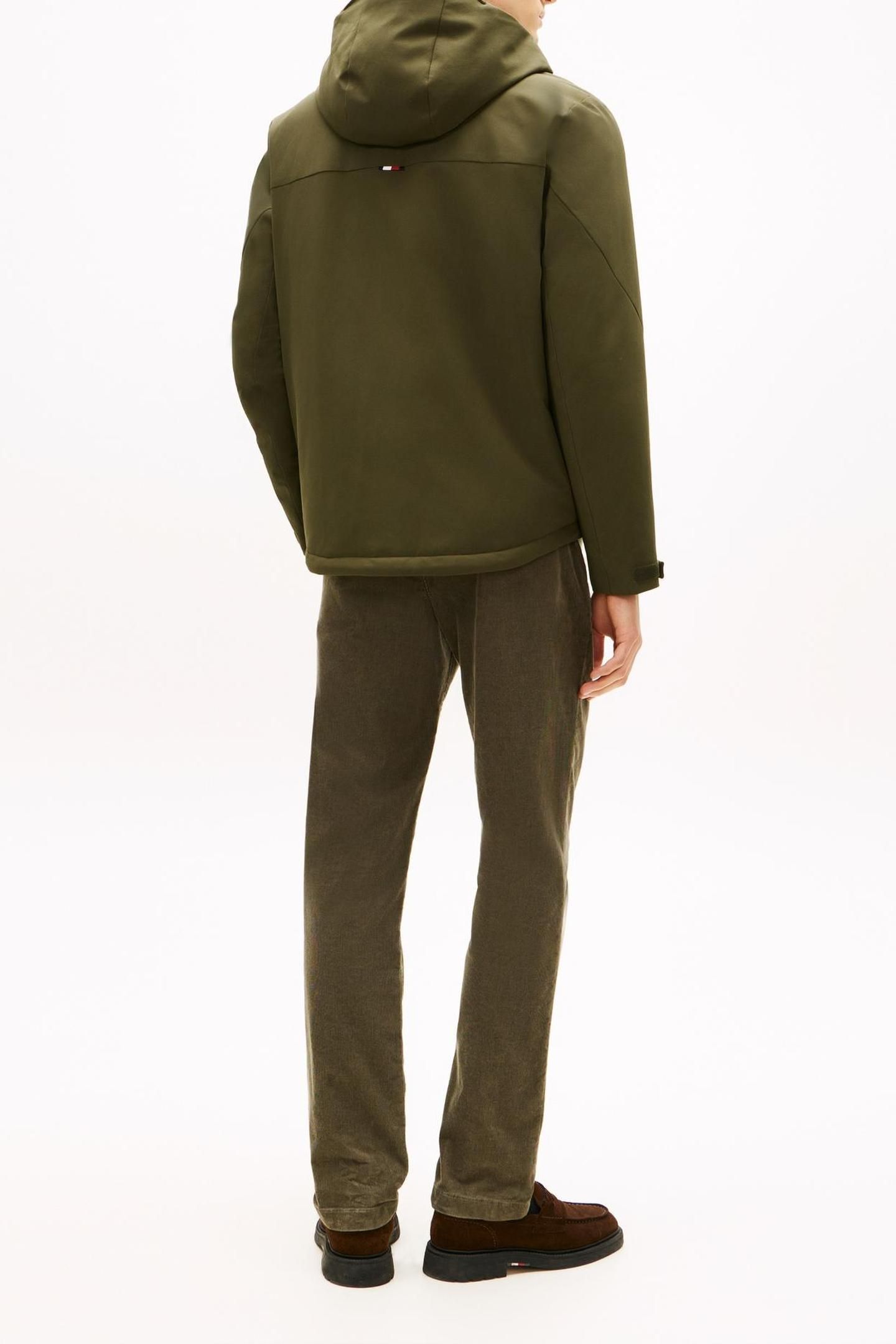 TECH HOODED SHORT PARKA HUNTSMAN GREEN 2