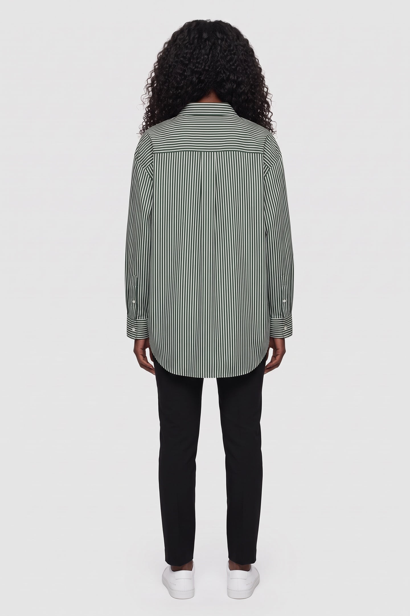 ILANDA STRIPE SHIRT GREEN 2