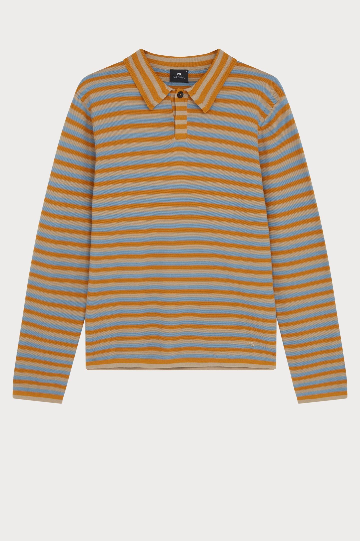 MENS SWEATER LS POLO LIGHT BLUE 6