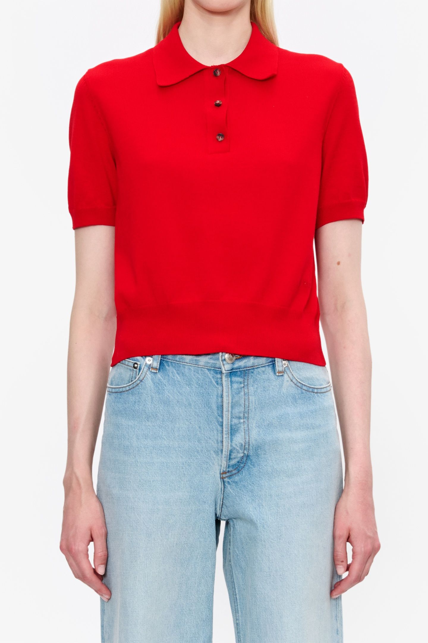 POLO SHORT SLEEVE RED 1