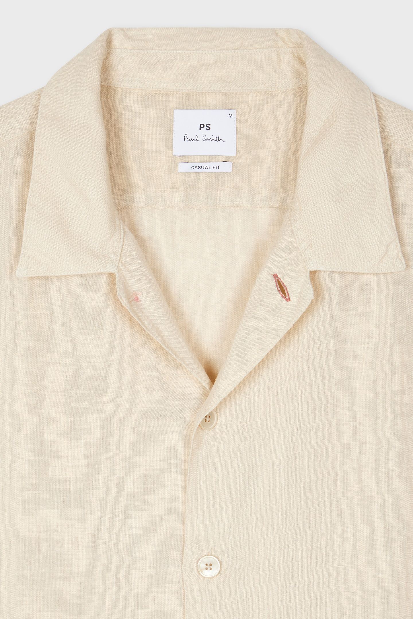 MENS SS CASUAL FIT SHIRT LIGHT BEIGE 4