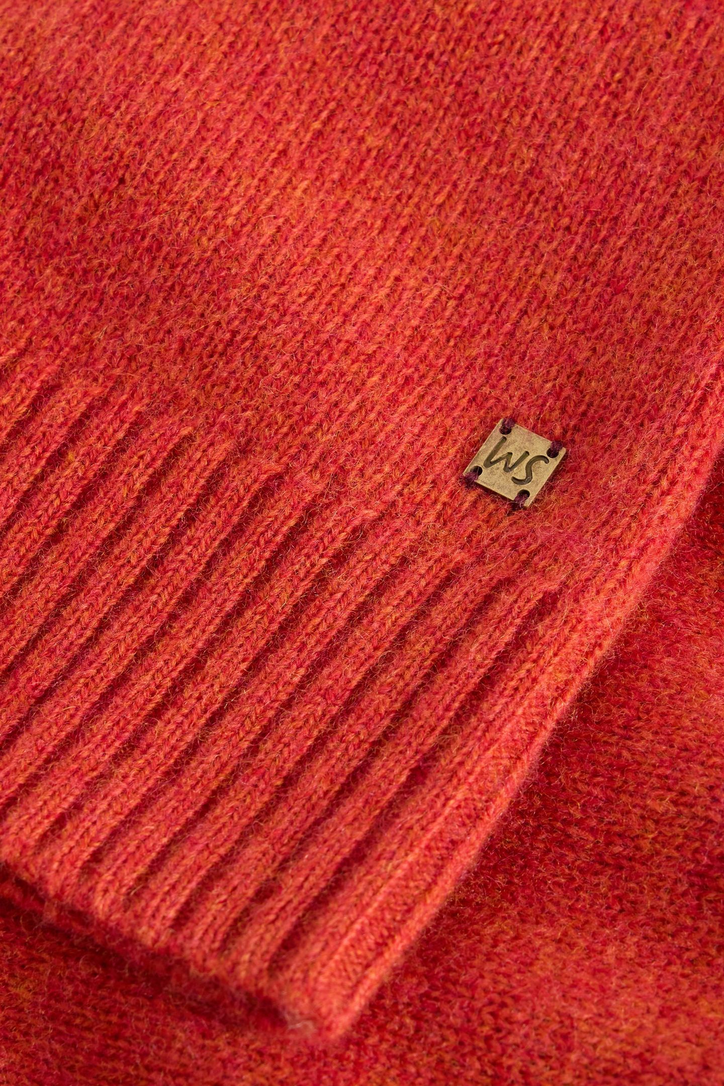 LAMBSWOOL MOCK NECK JUMPER MID RED 6