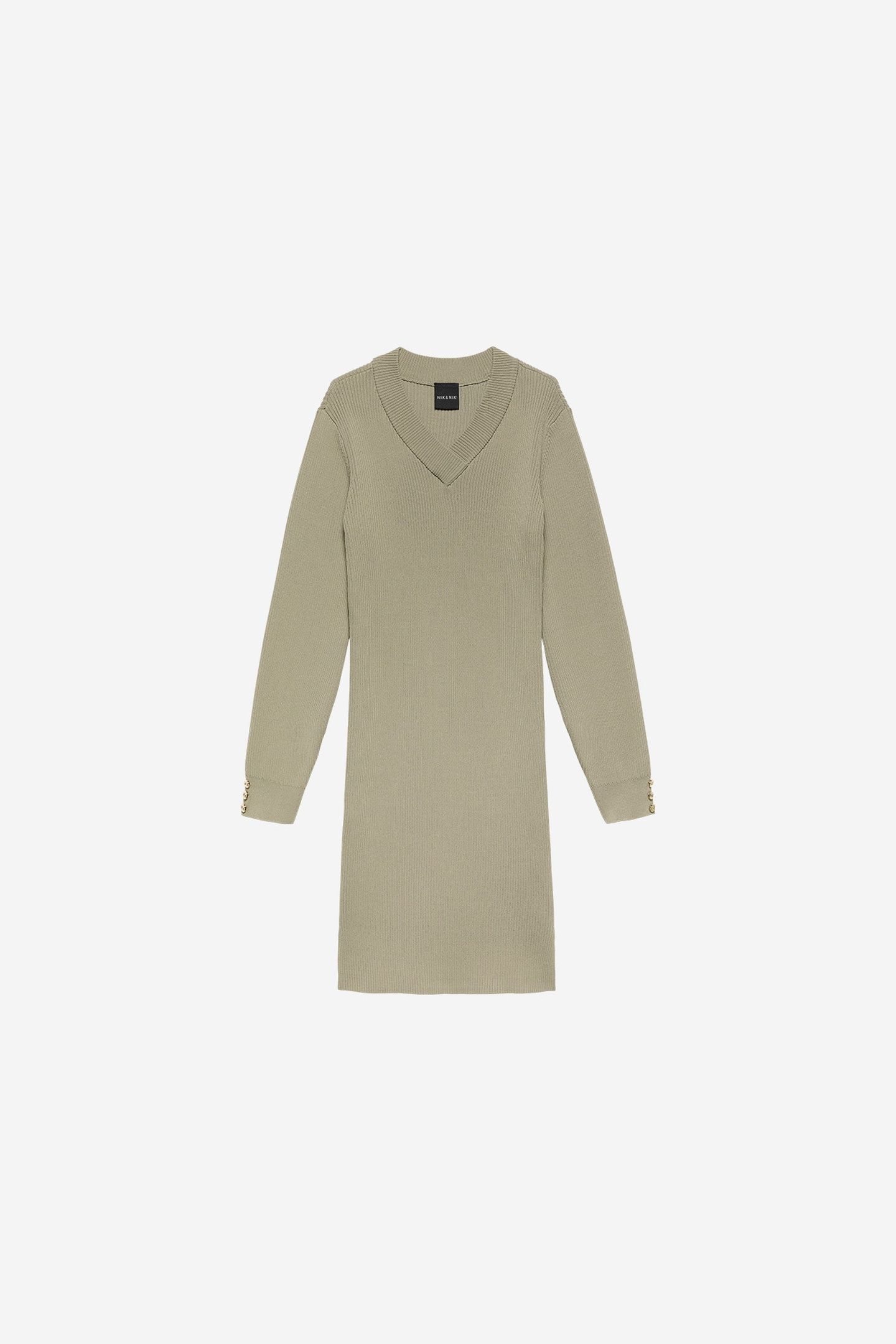 MENA DRESS TWIG BROWN 1