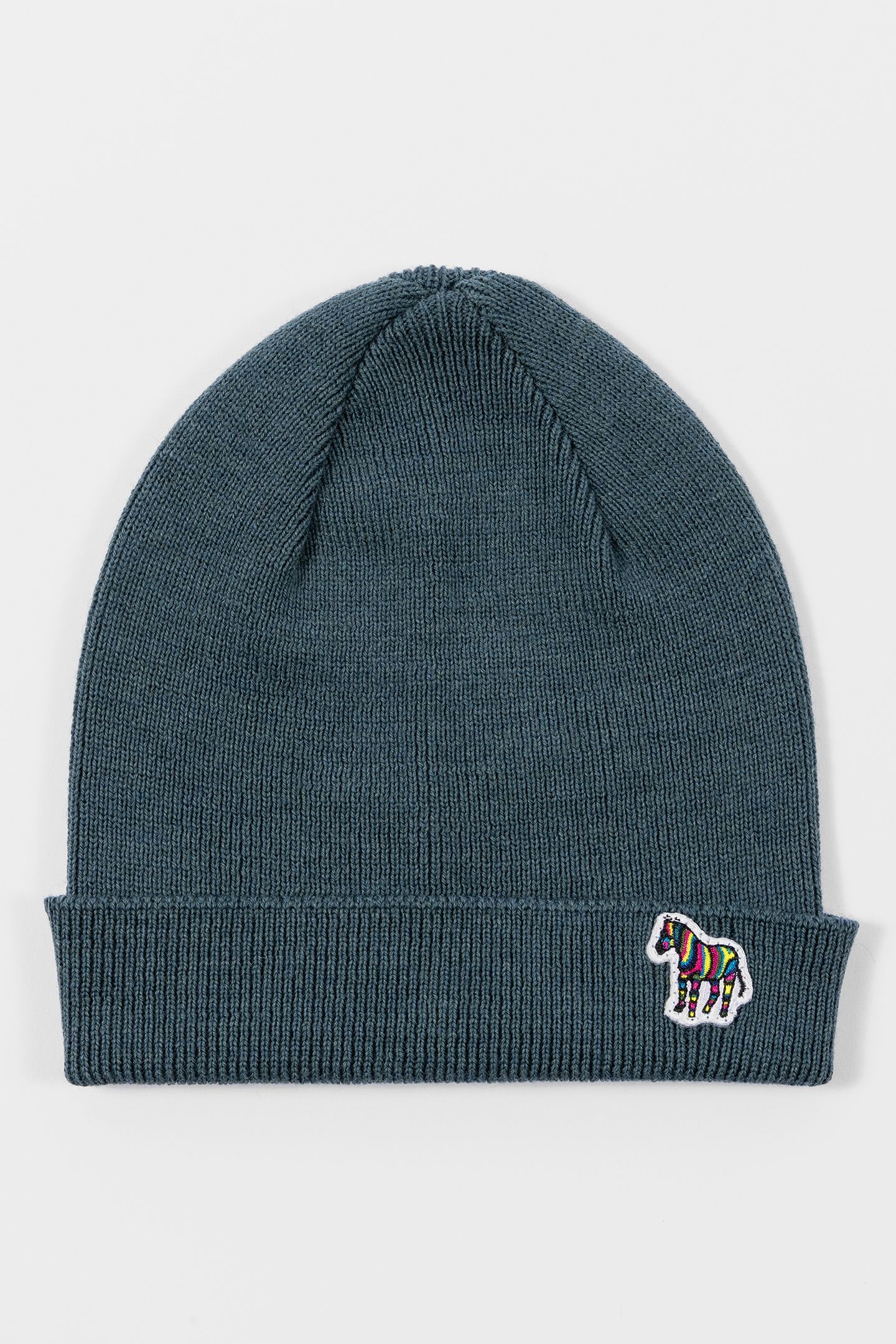 MEN BEANIE ZEBRA SSNL PETROL GREEN 3