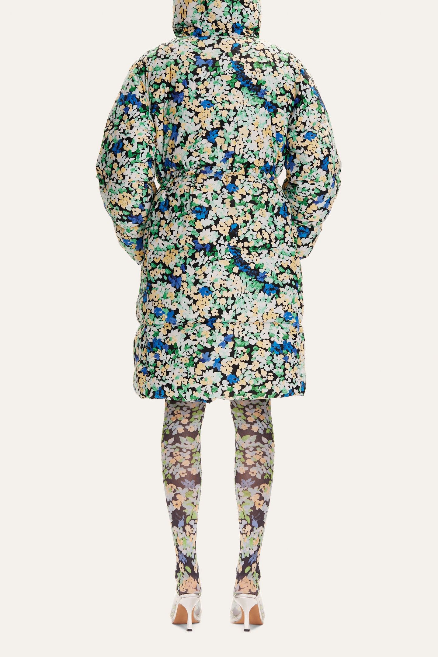 OAK PADDED OUTERWEAR FLORAL POINTILLISM 2