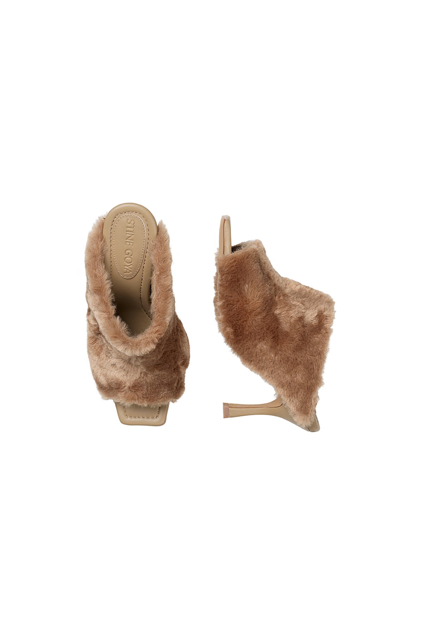 NAEMI FUR MULE BROWN 2