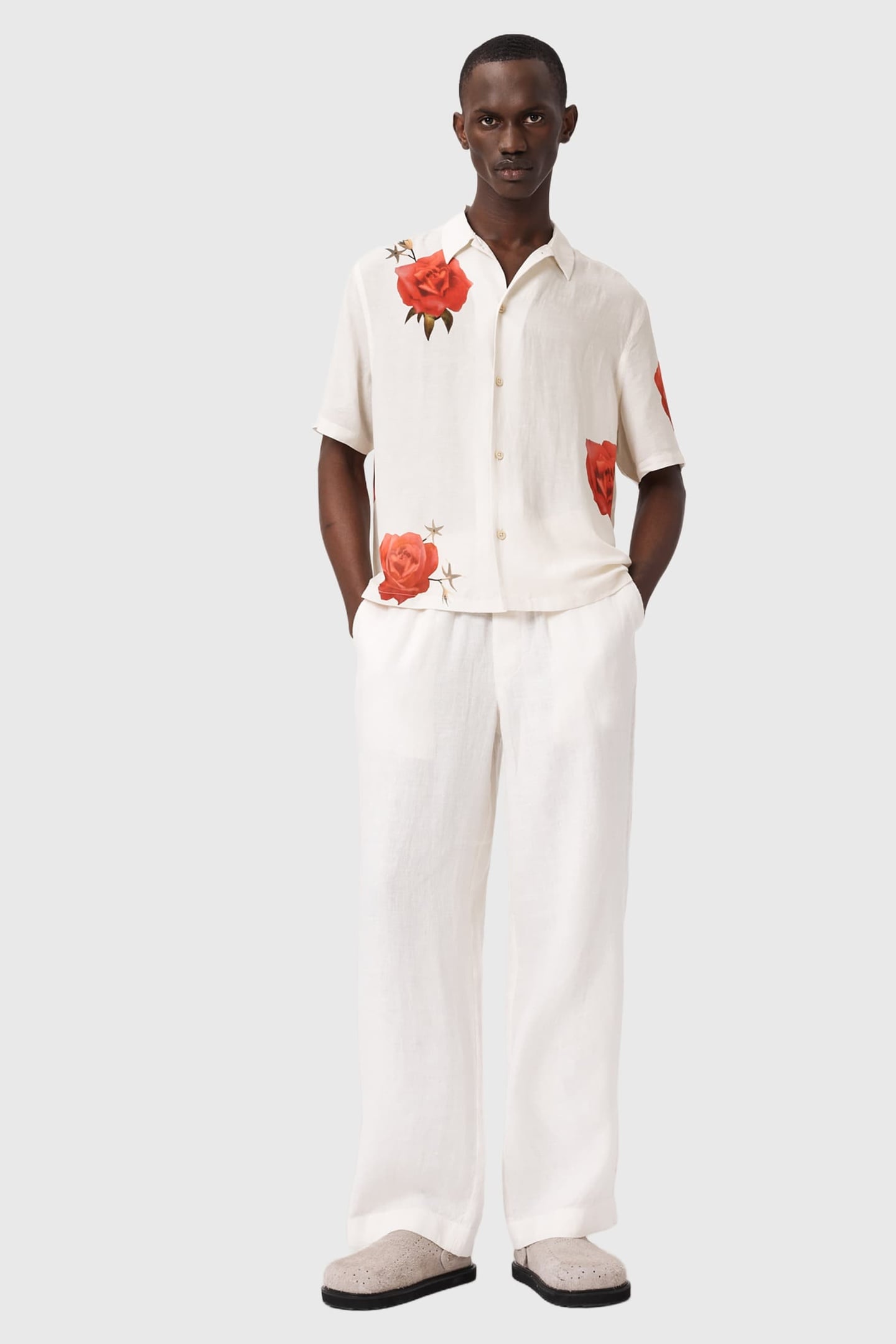 FLEUR FAZED SS SHIRT ECRU 1