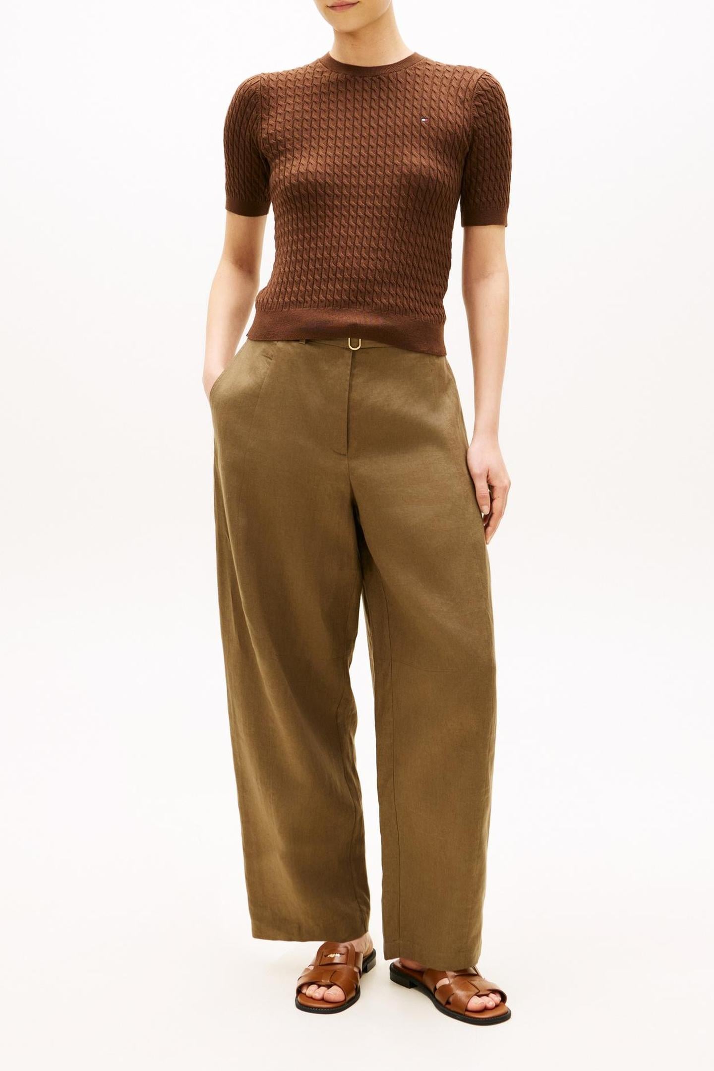 CO CABLE FINE GG C-NECK LEGACY BROWN 2