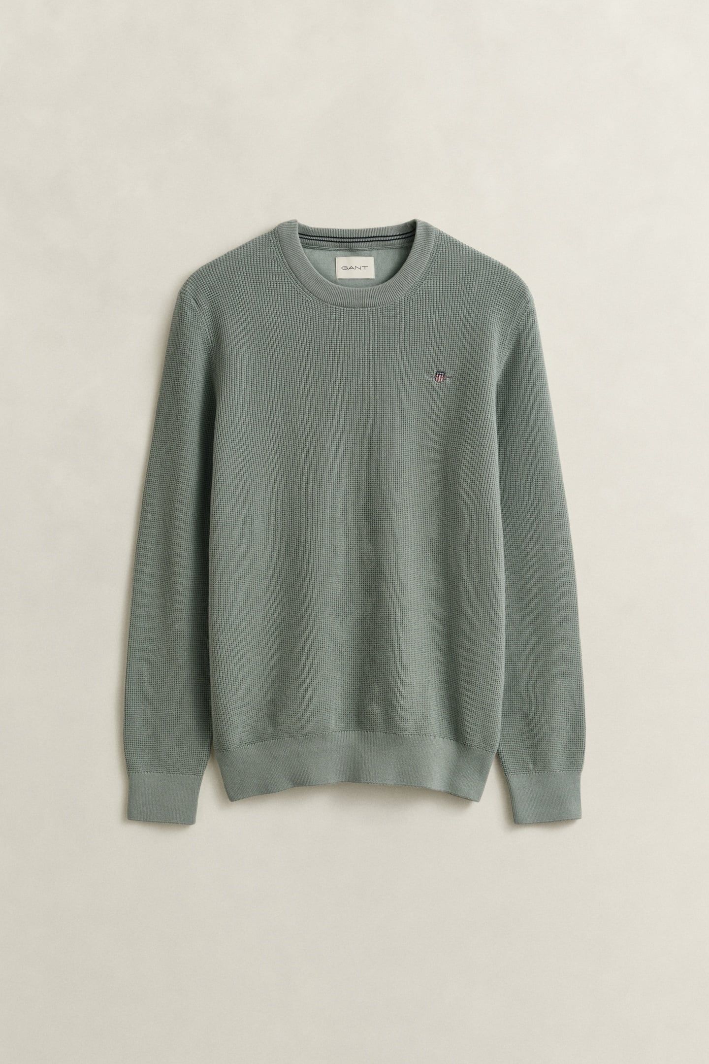 WAFFLE KNIT SWEATER CERAMIC GREY 3